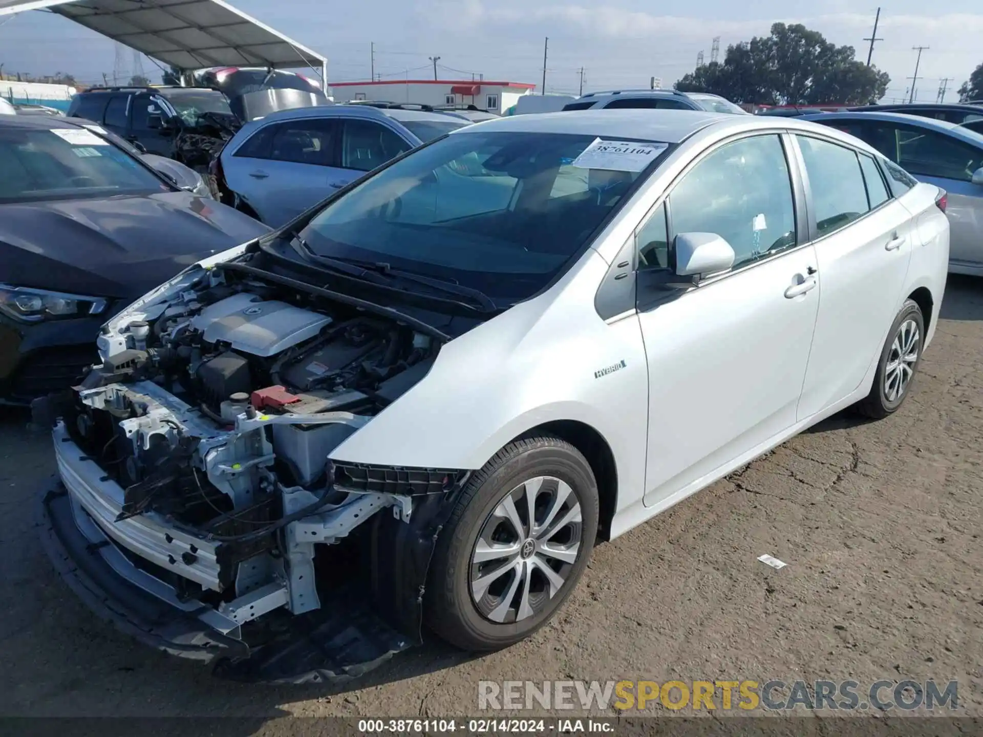 2 Photograph of a damaged car JTDL9MFU7M3027415 TOYOTA PRIUS 2021