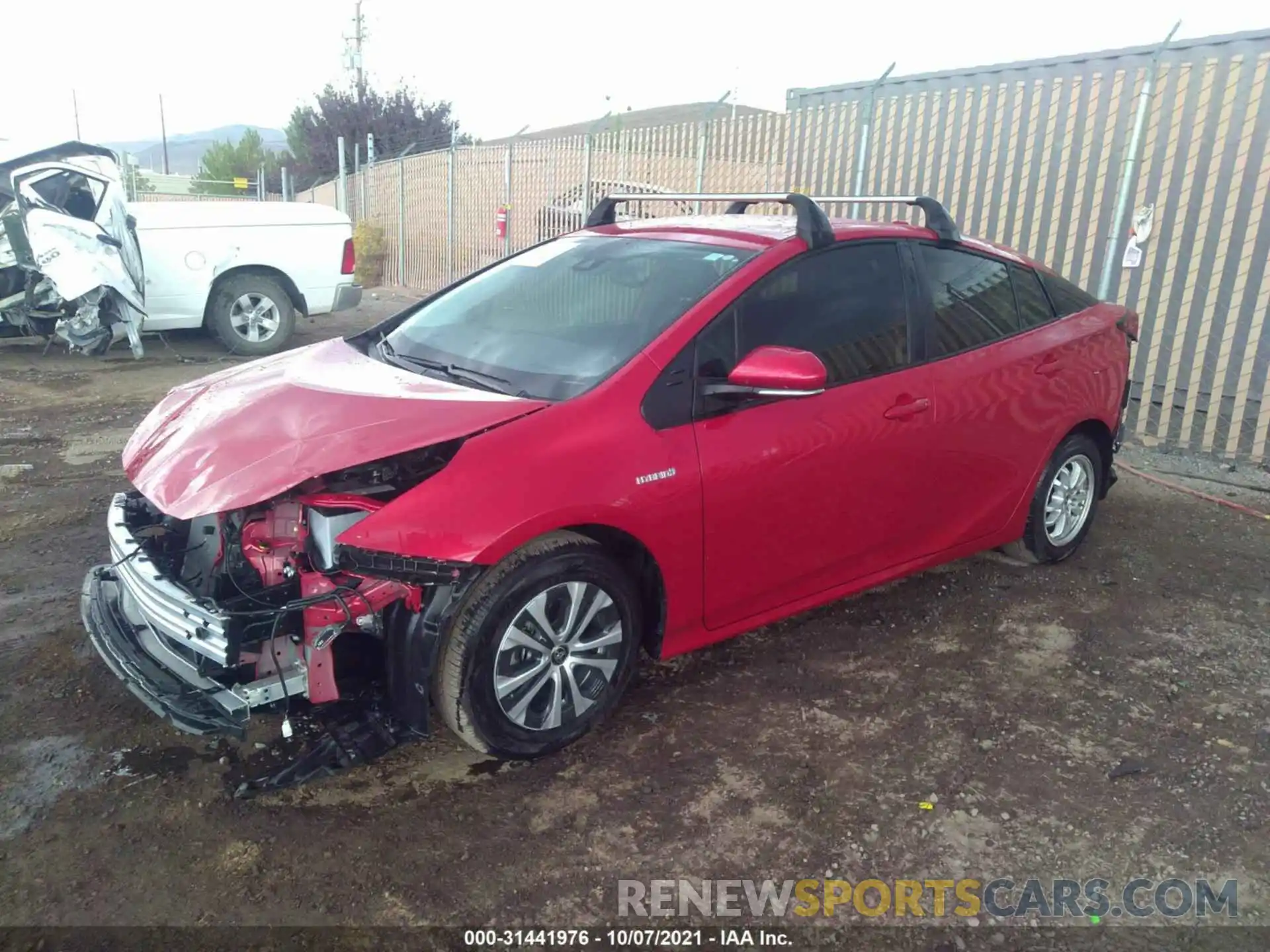 2 Photograph of a damaged car JTDL9MFU7M3029715 TOYOTA PRIUS 2021