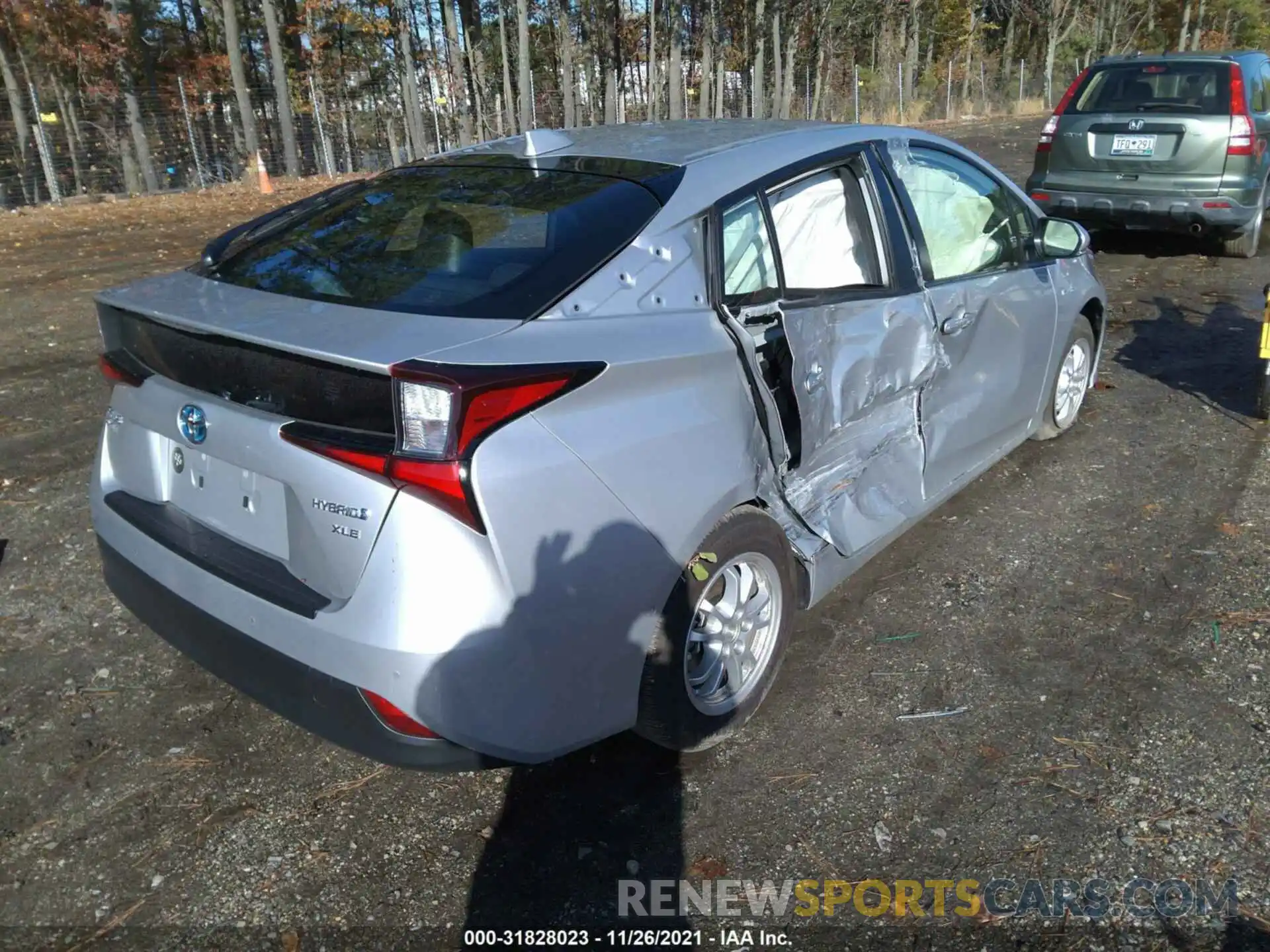 4 Фотография поврежденного автомобиля JTDL9MFU7M3030878 TOYOTA PRIUS 2021