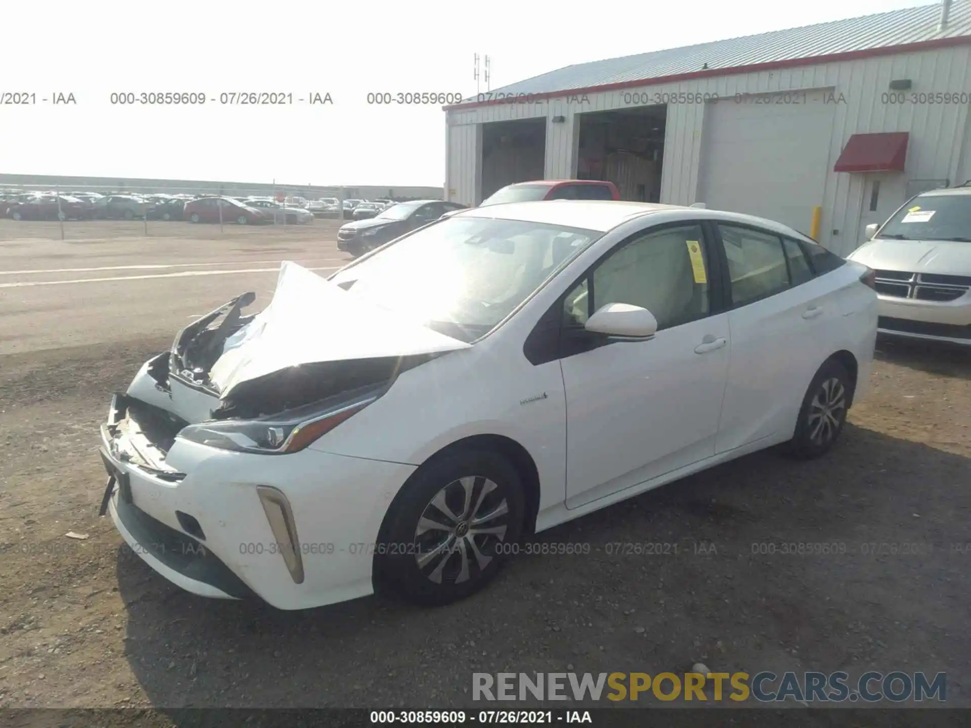 2 Photograph of a damaged car JTDL9MFU8M3028864 TOYOTA PRIUS 2021