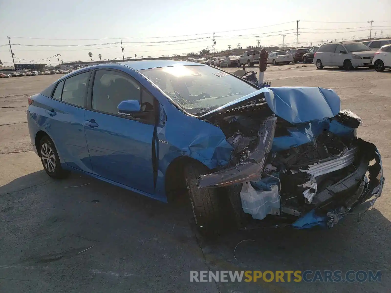 1 Photograph of a damaged car JTDL9MFU9M3025522 TOYOTA PRIUS 2021