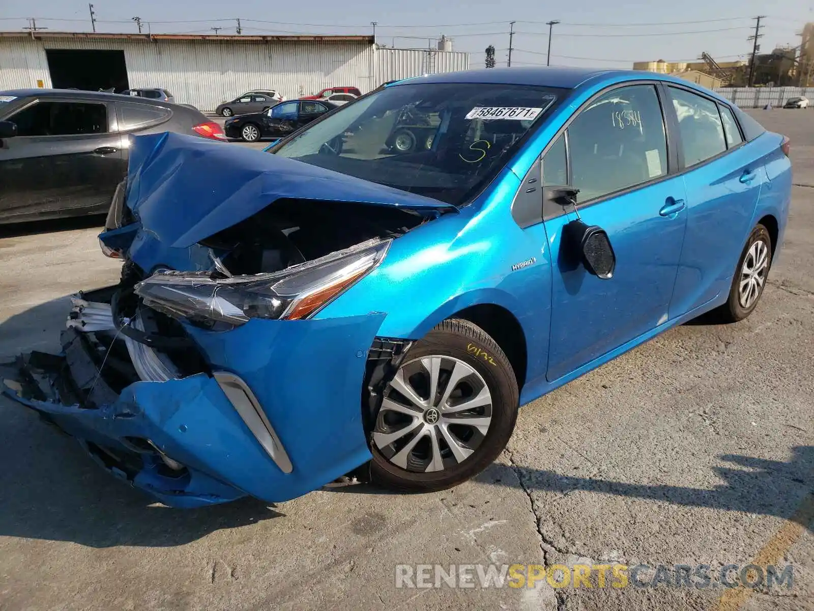 2 Photograph of a damaged car JTDL9MFU9M3025522 TOYOTA PRIUS 2021