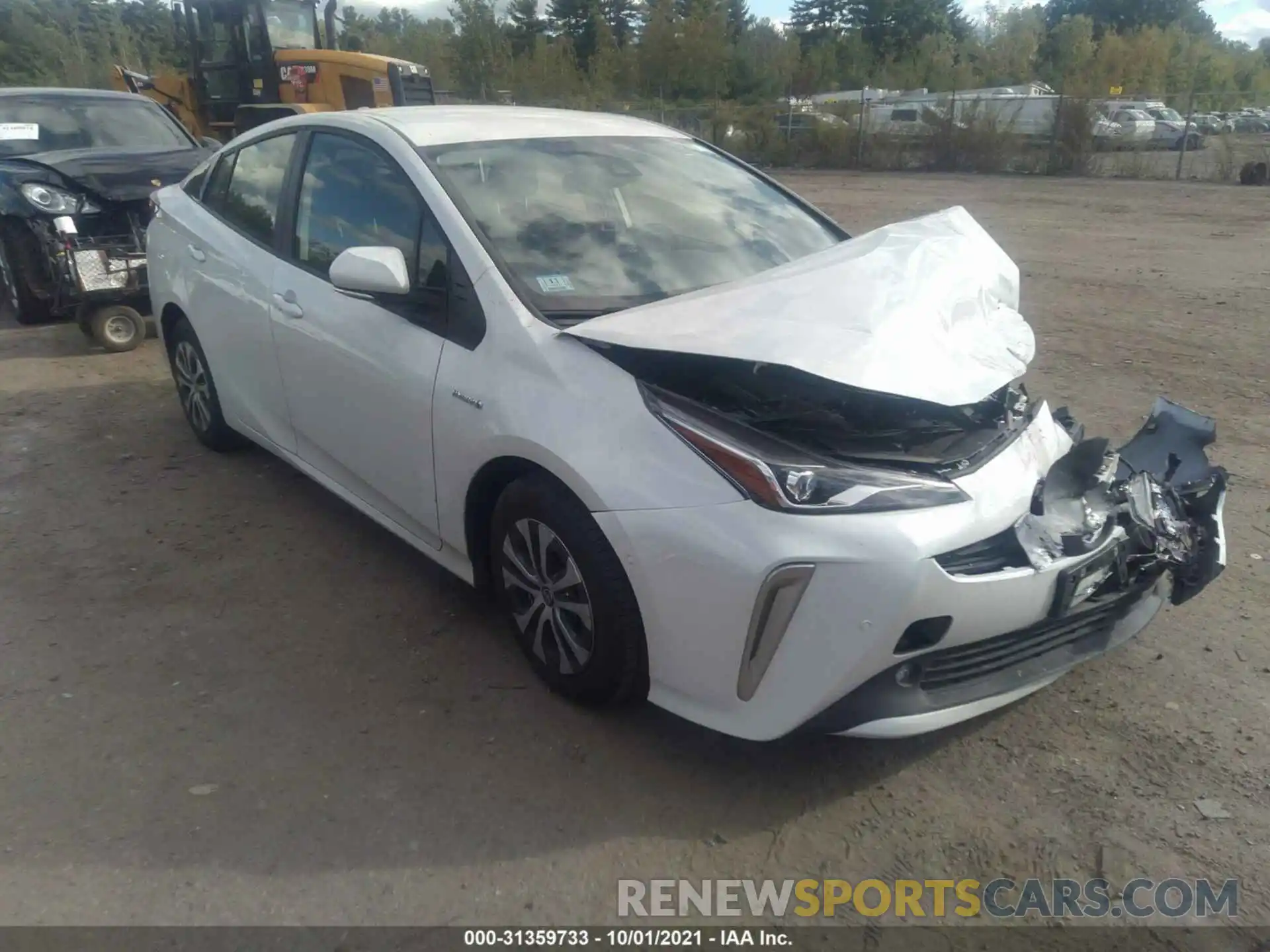 1 Photograph of a damaged car JTDL9MFU9M3026248 TOYOTA PRIUS 2021