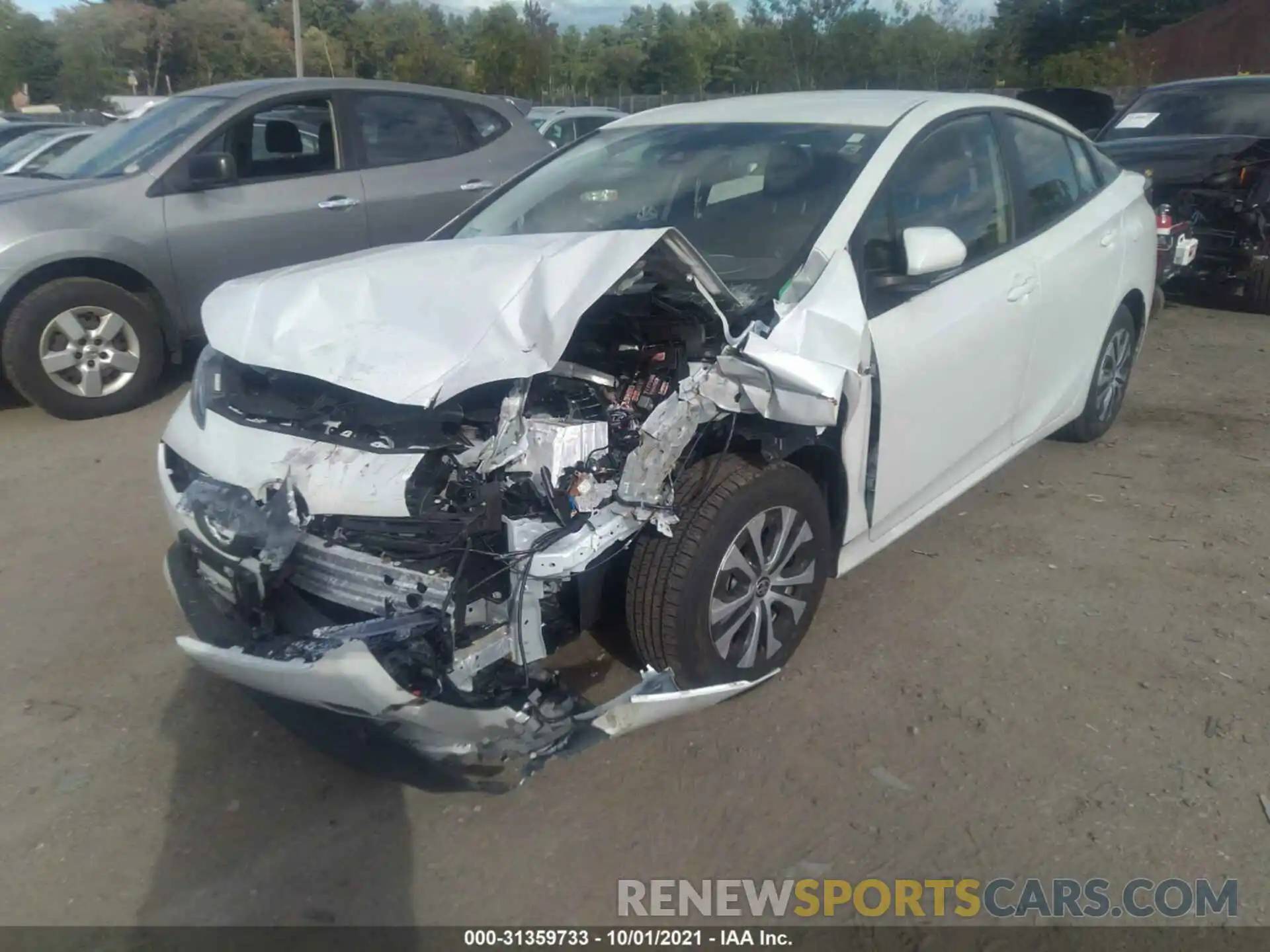 2 Photograph of a damaged car JTDL9MFU9M3026248 TOYOTA PRIUS 2021