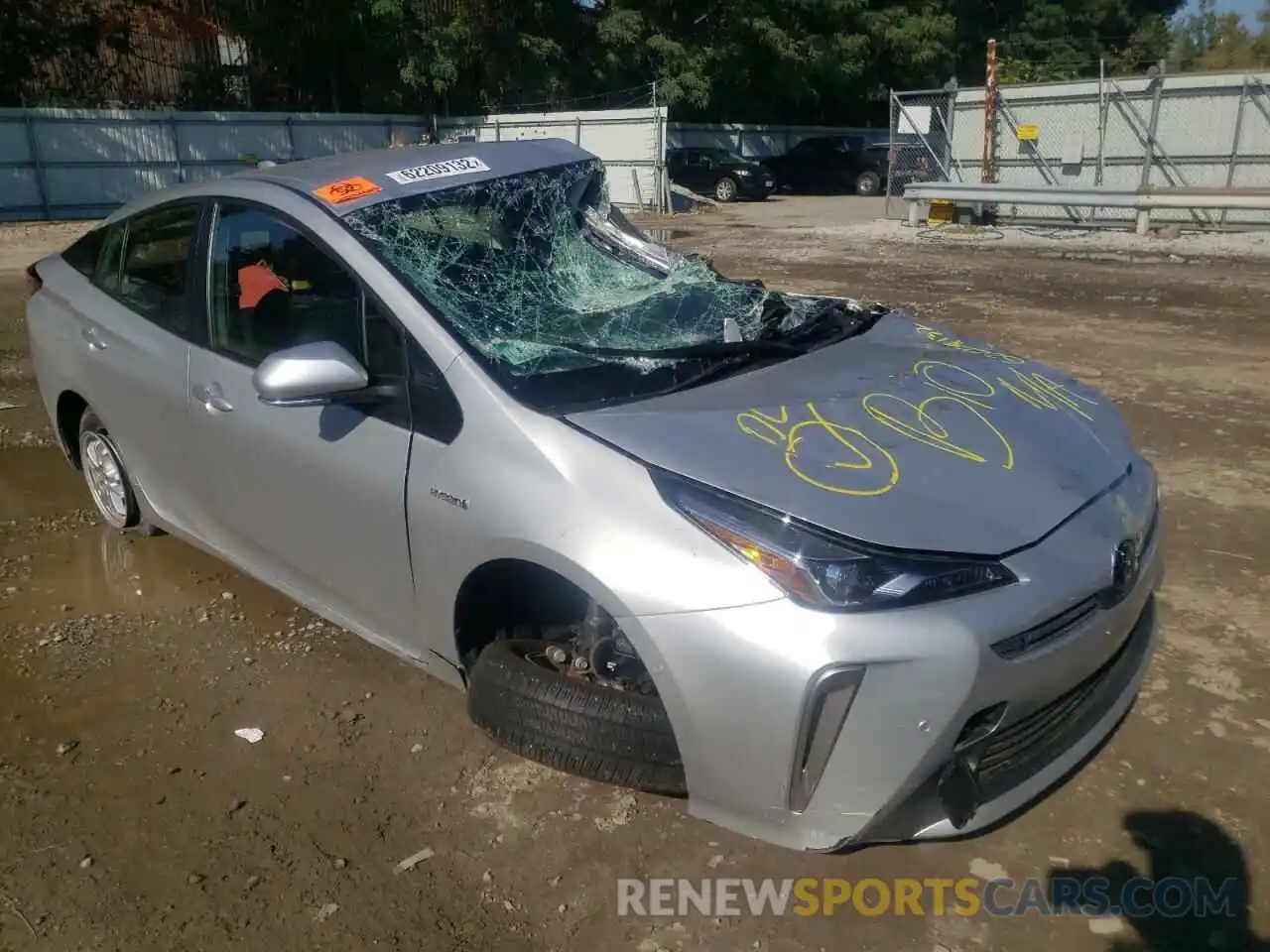 1 Photograph of a damaged car JTDL9MFU9M3027836 TOYOTA PRIUS 2021