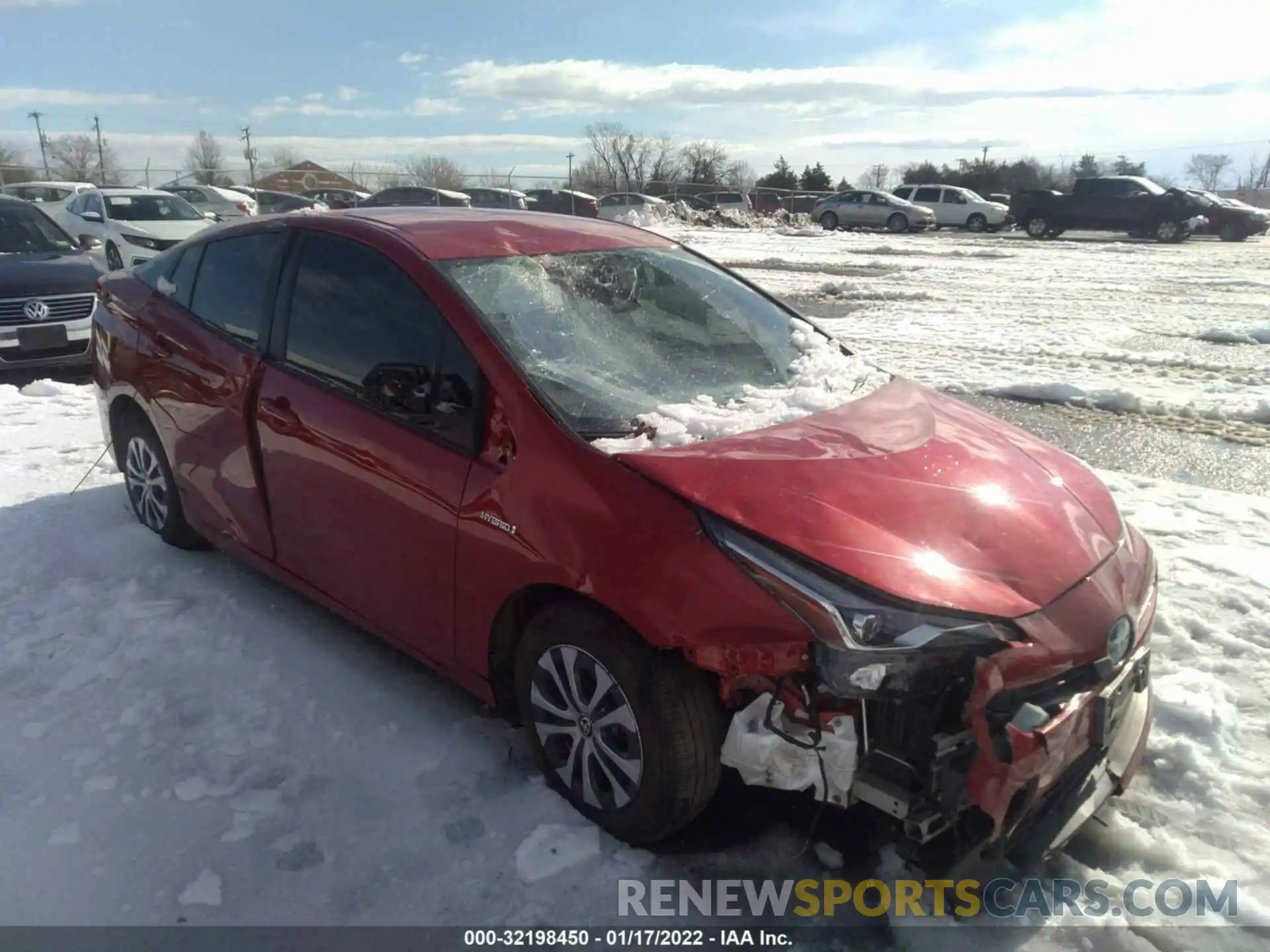 1 Photograph of a damaged car JTDL9MFUXM3022807 TOYOTA PRIUS 2021