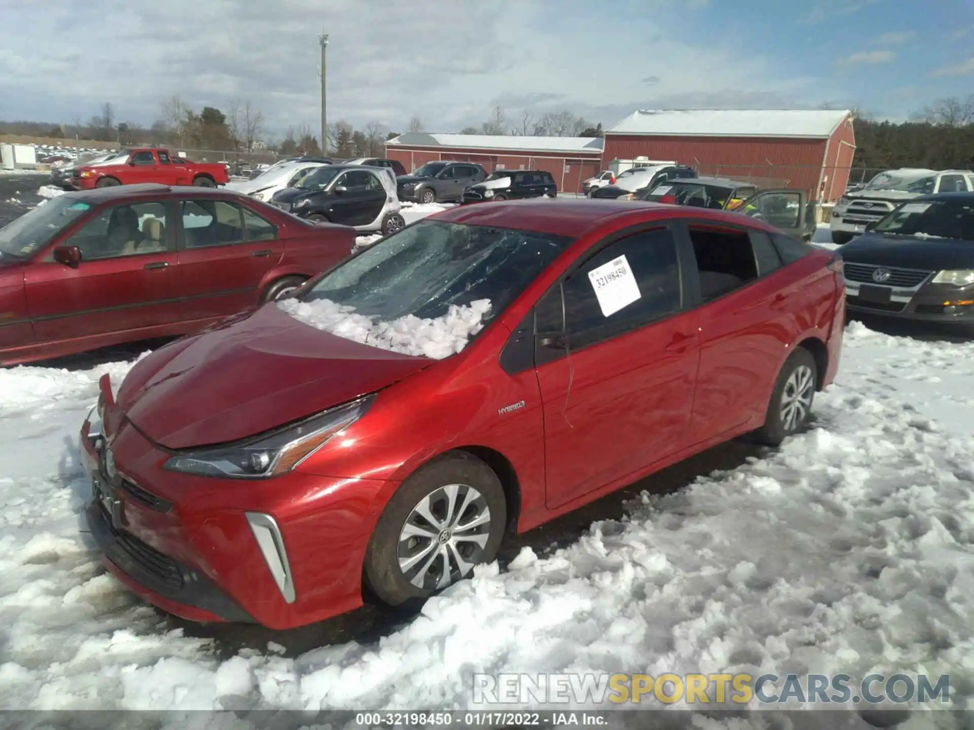 2 Фотография поврежденного автомобиля JTDL9MFUXM3022807 TOYOTA PRIUS 2021