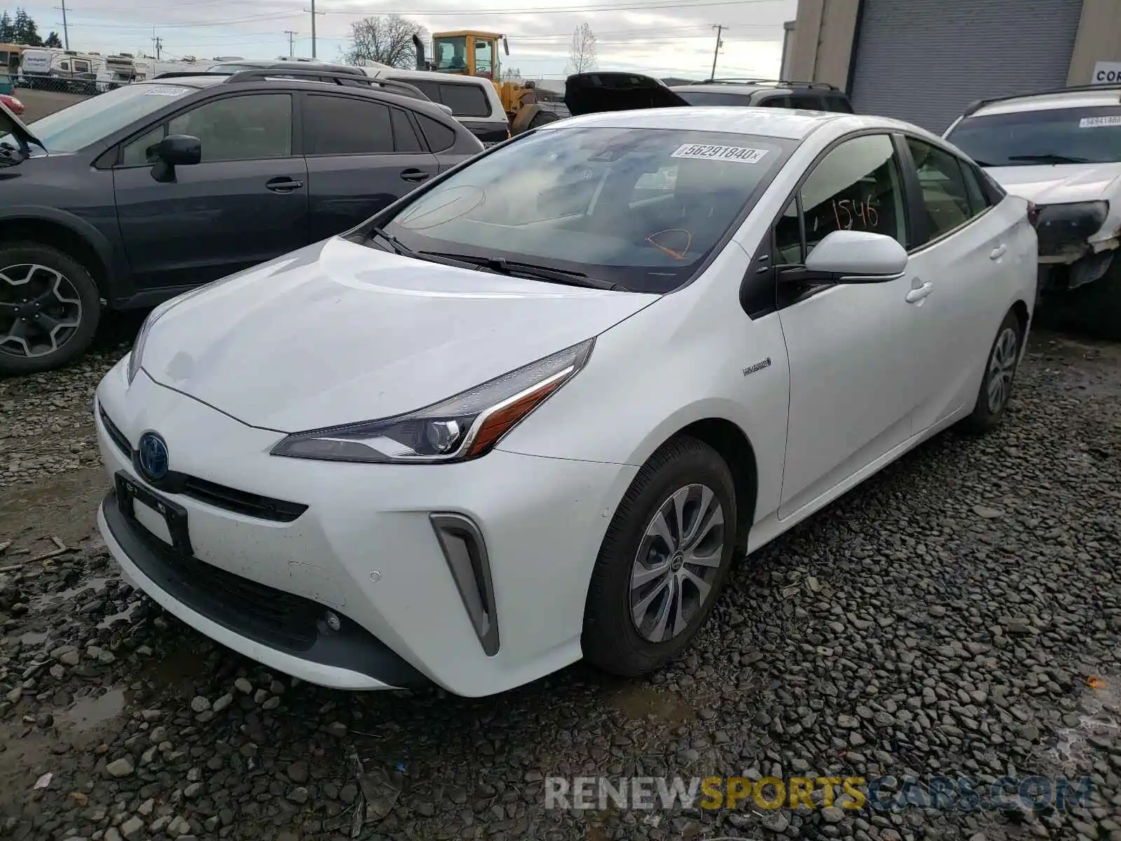 2 Photograph of a damaged car JTDL9MFUXM3023245 TOYOTA PRIUS 2021