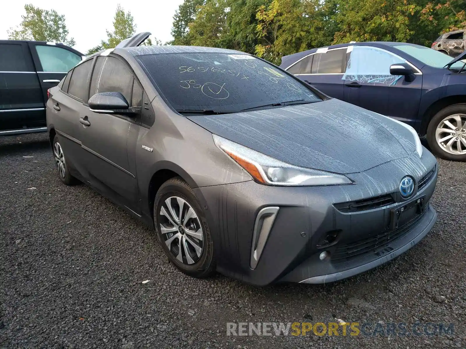 1 Photograph of a damaged car JTDL9MFUXM3023407 TOYOTA PRIUS 2021