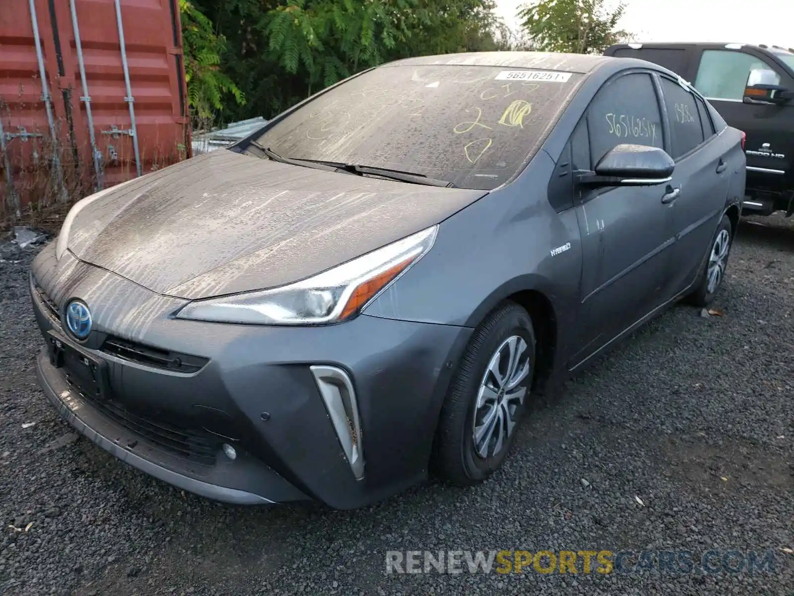 2 Photograph of a damaged car JTDL9MFUXM3023407 TOYOTA PRIUS 2021