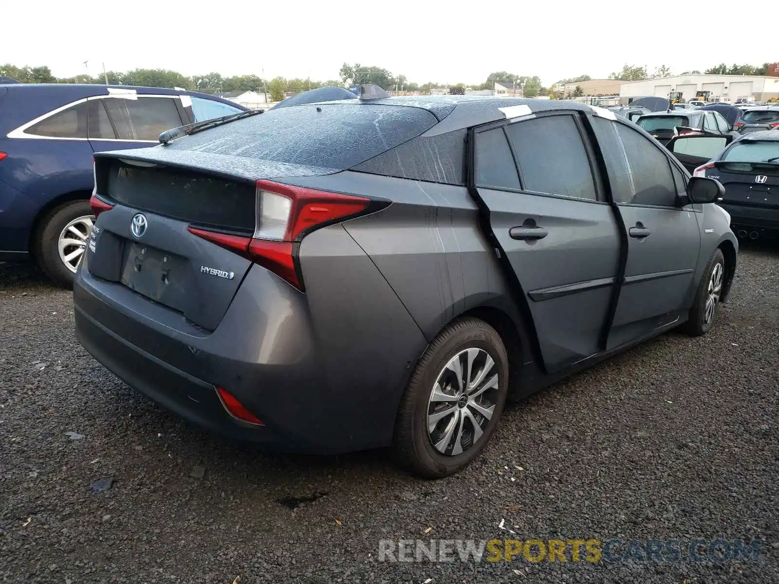 4 Photograph of a damaged car JTDL9MFUXM3023407 TOYOTA PRIUS 2021