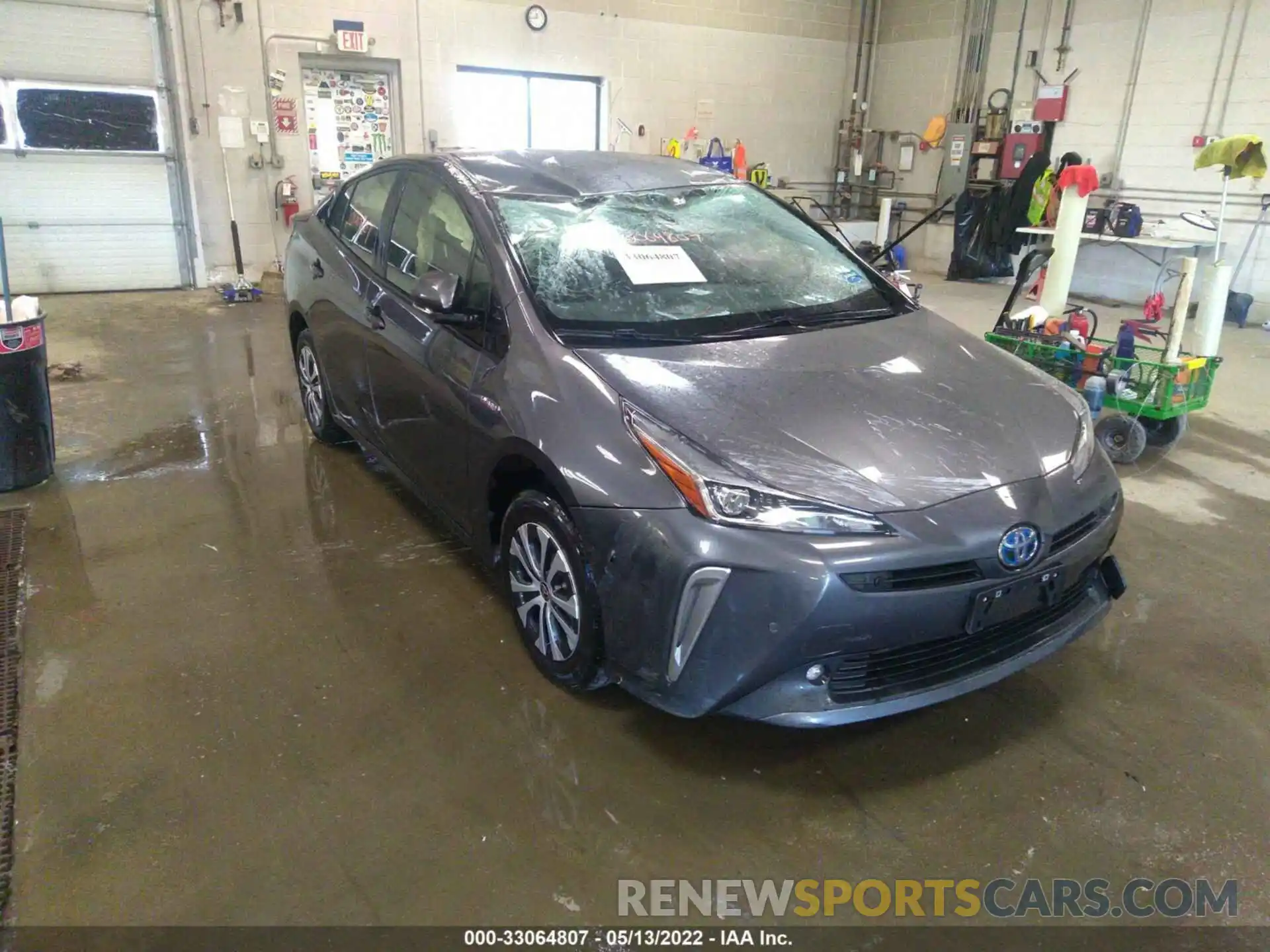 1 Photograph of a damaged car JTDL9MFUXM3024685 TOYOTA PRIUS 2021