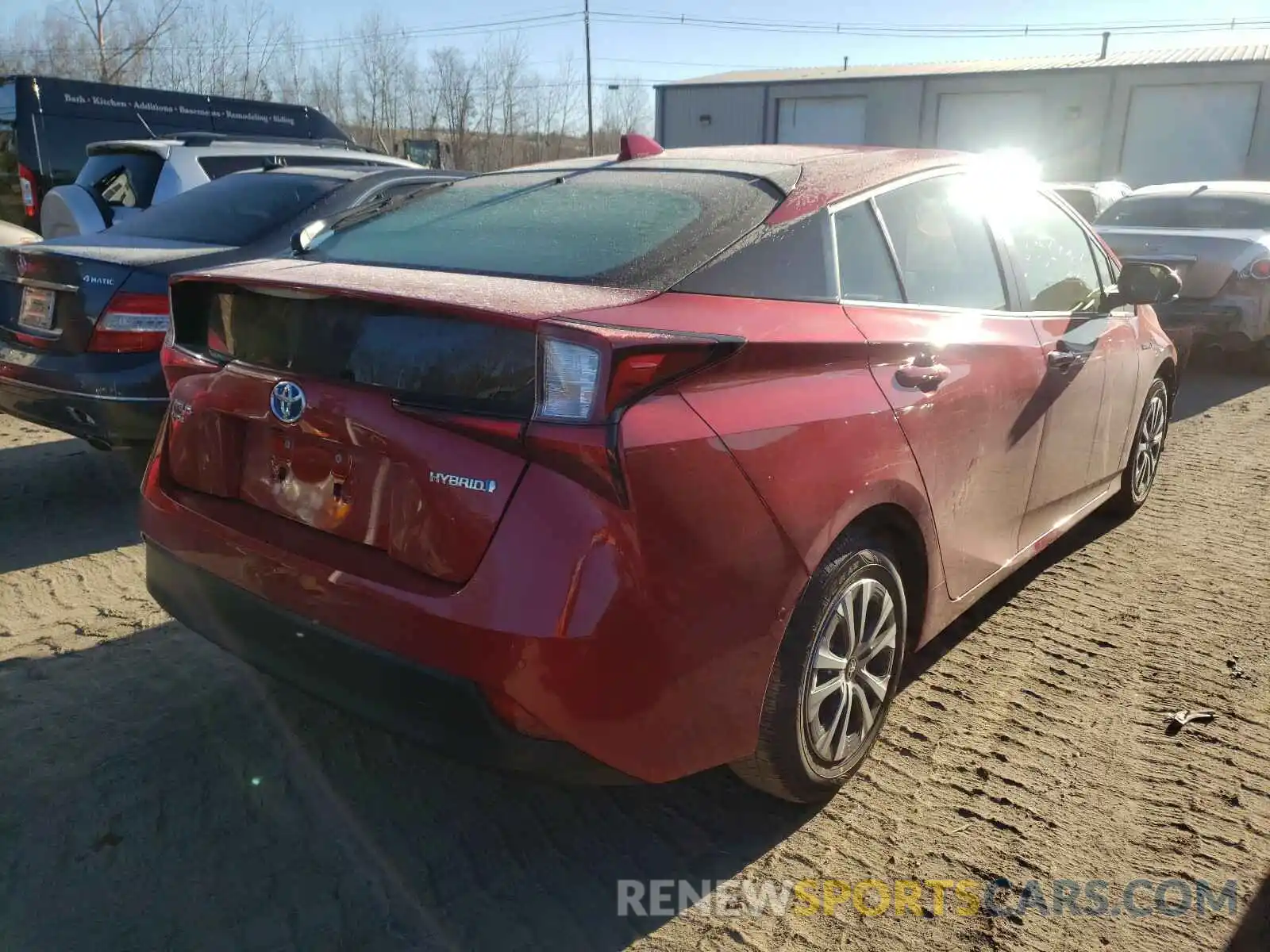 4 Фотография поврежденного автомобиля JTDL9MFUXM3024864 TOYOTA PRIUS 2021