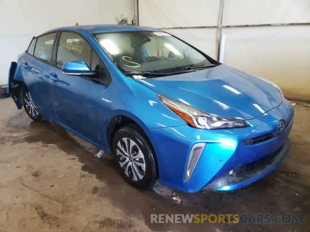 1 Photograph of a damaged car JTDL9MFUXM3025447 TOYOTA PRIUS 2021