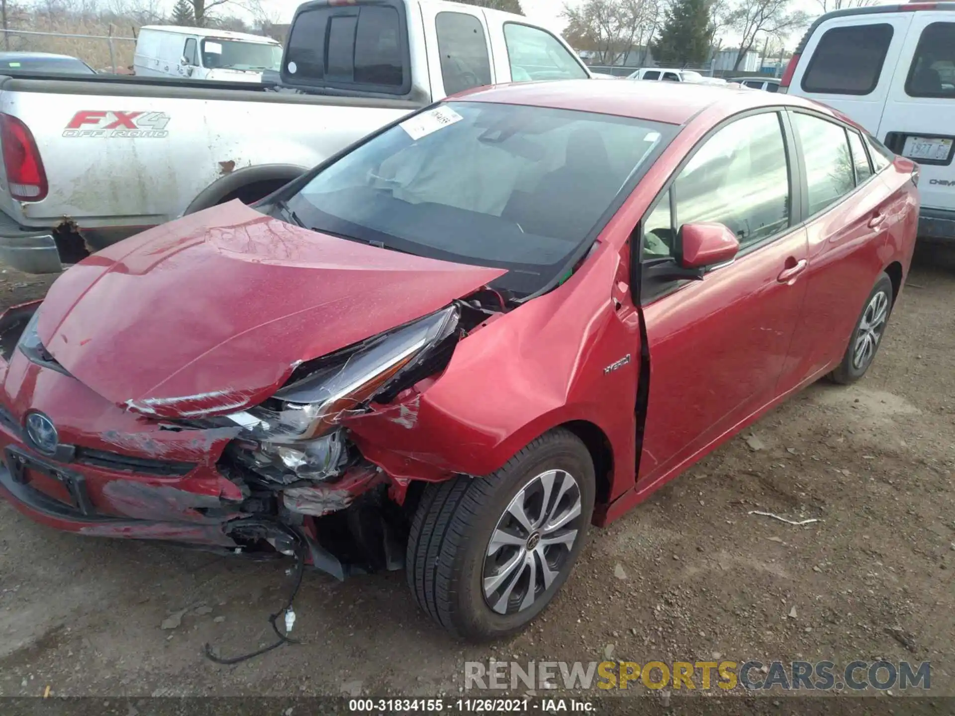 2 Photograph of a damaged car JTDL9MFUXM3025559 TOYOTA PRIUS 2021