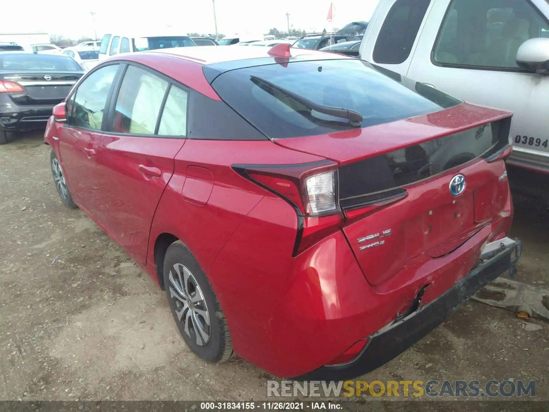 3 Photograph of a damaged car JTDL9MFUXM3025559 TOYOTA PRIUS 2021