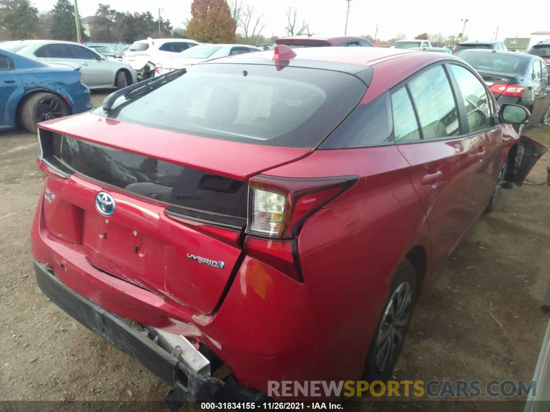 4 Photograph of a damaged car JTDL9MFUXM3025559 TOYOTA PRIUS 2021