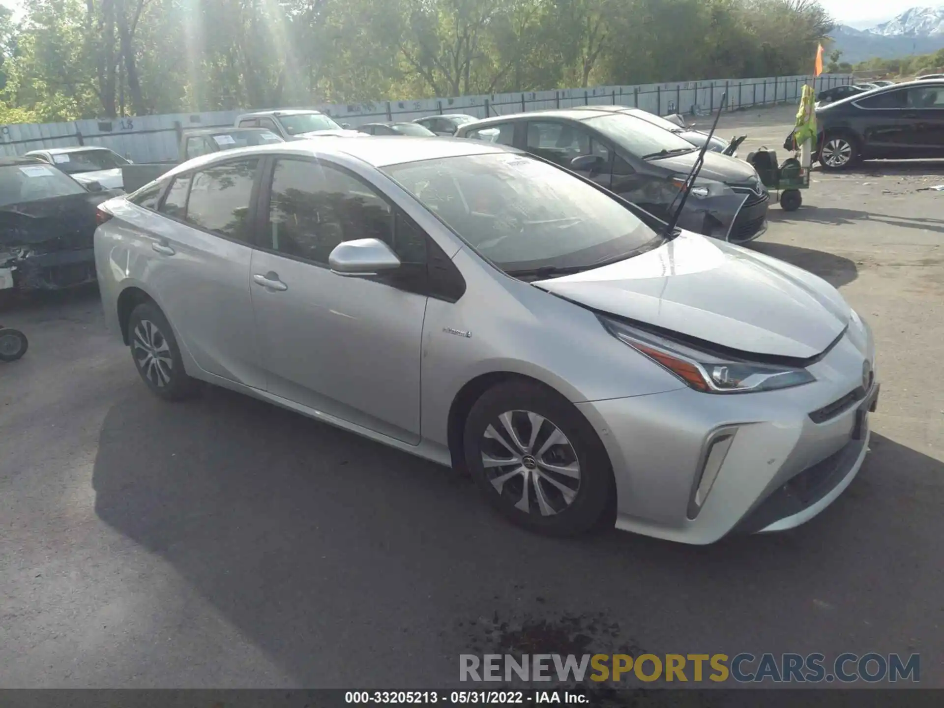 1 Photograph of a damaged car JTDL9MFUXM3025805 TOYOTA PRIUS 2021