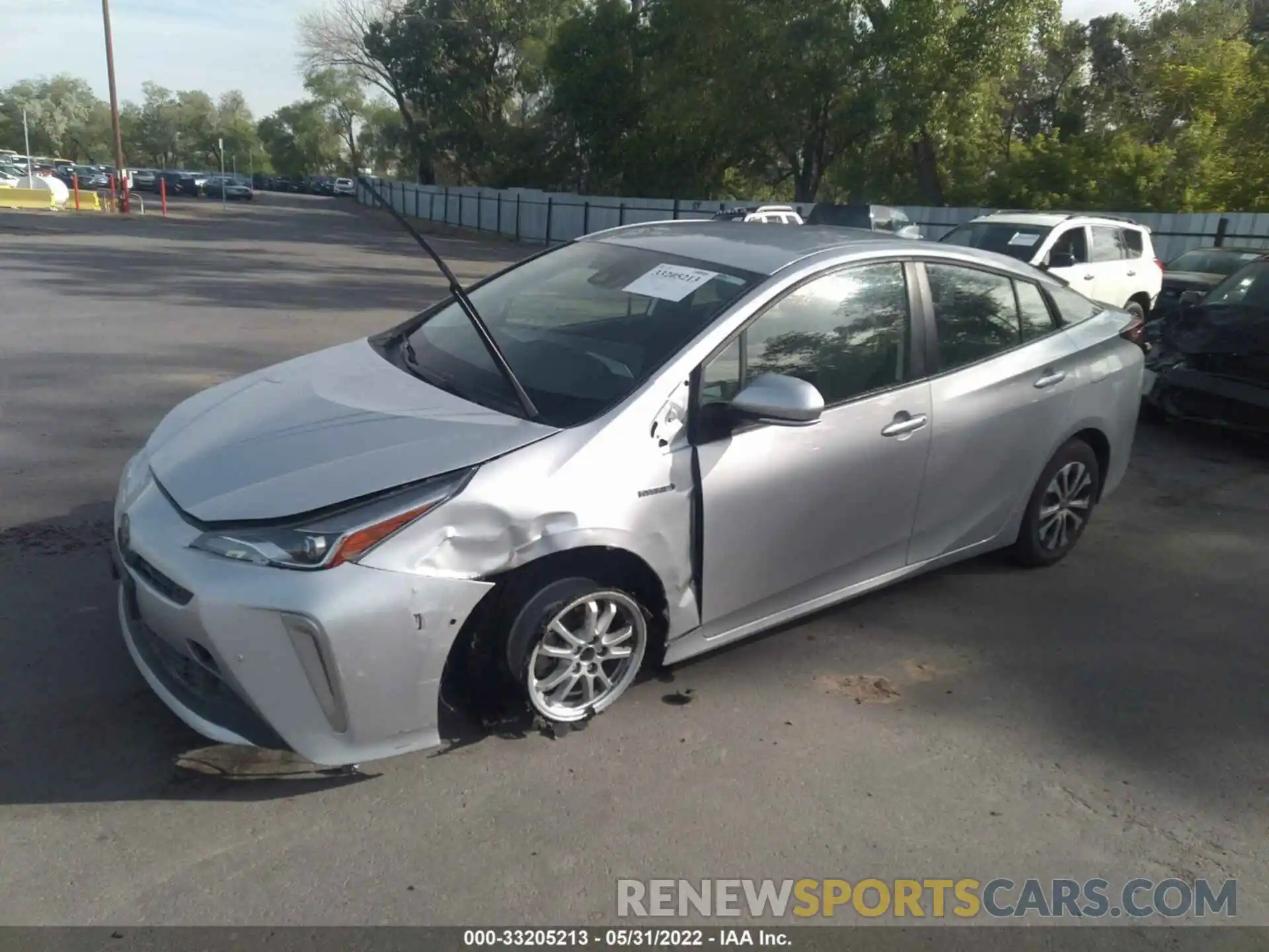 2 Photograph of a damaged car JTDL9MFUXM3025805 TOYOTA PRIUS 2021