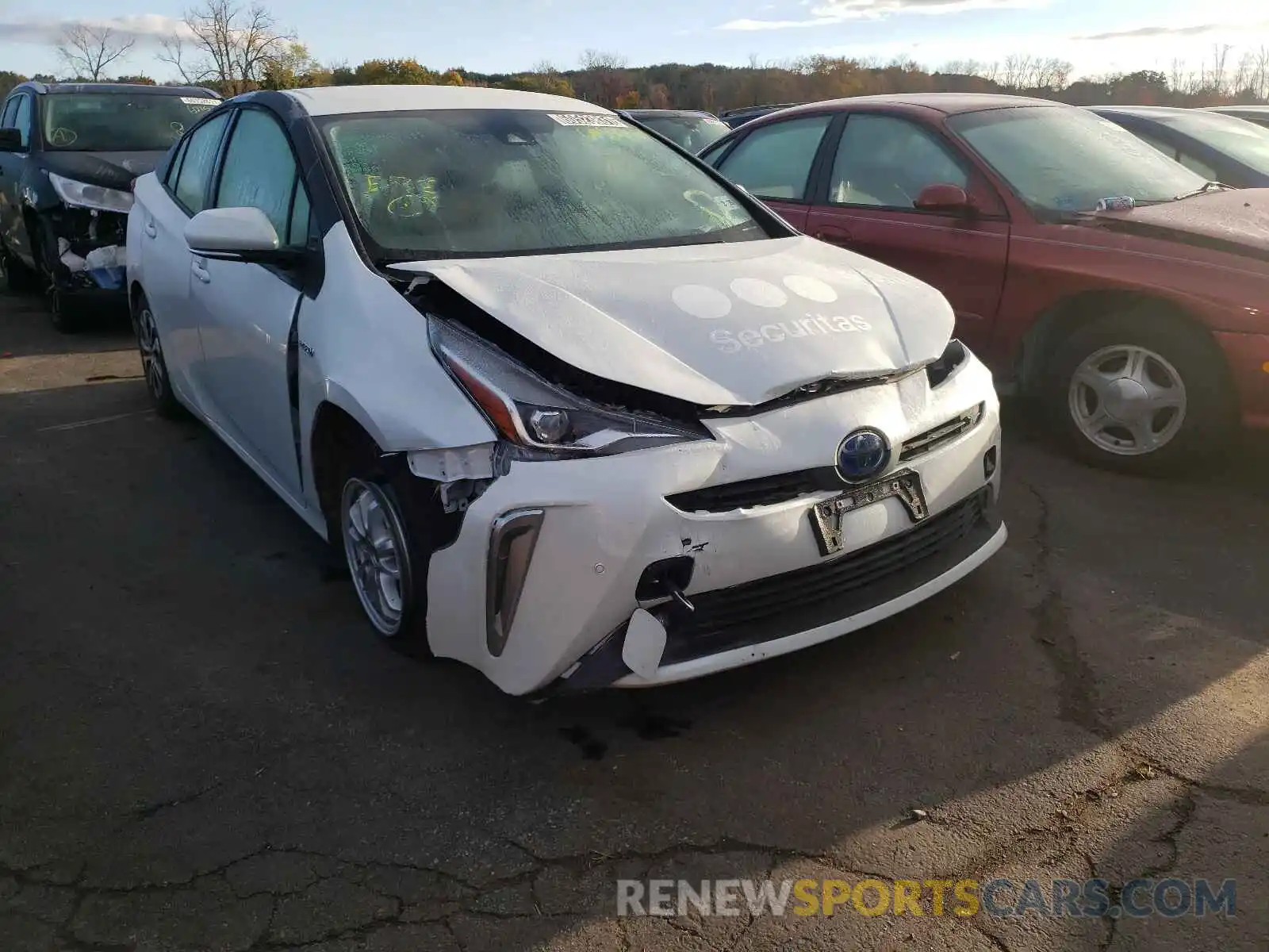 1 Photograph of a damaged car JTDL9MFUXM3025917 TOYOTA PRIUS 2021