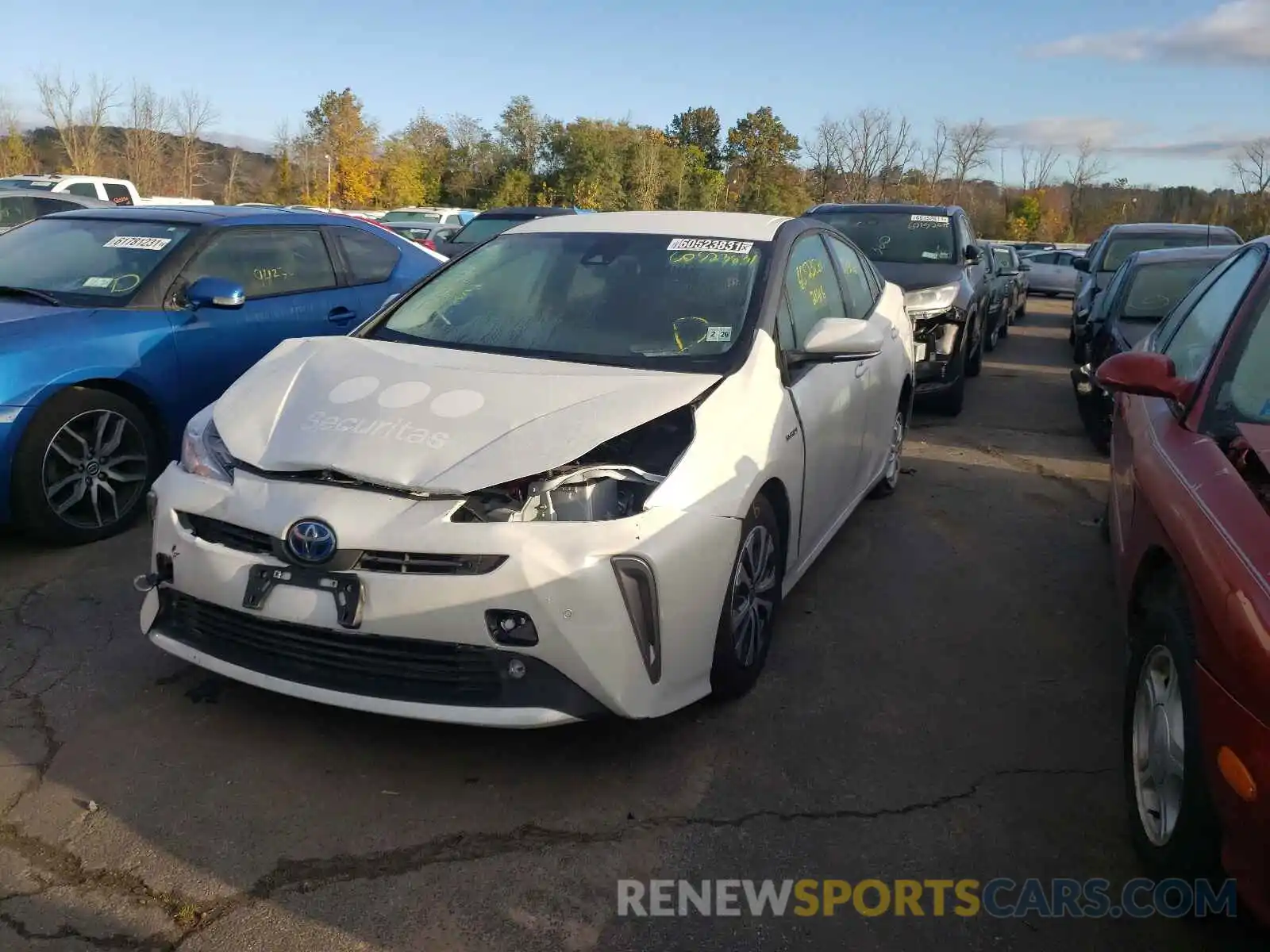 2 Photograph of a damaged car JTDL9MFUXM3025917 TOYOTA PRIUS 2021