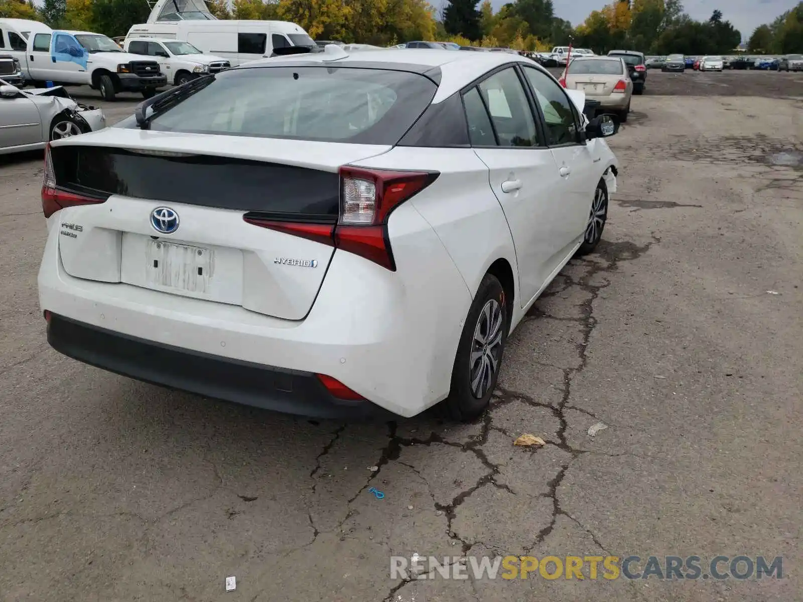 4 Photograph of a damaged car JTDL9MFUXM3026436 TOYOTA PRIUS 2021