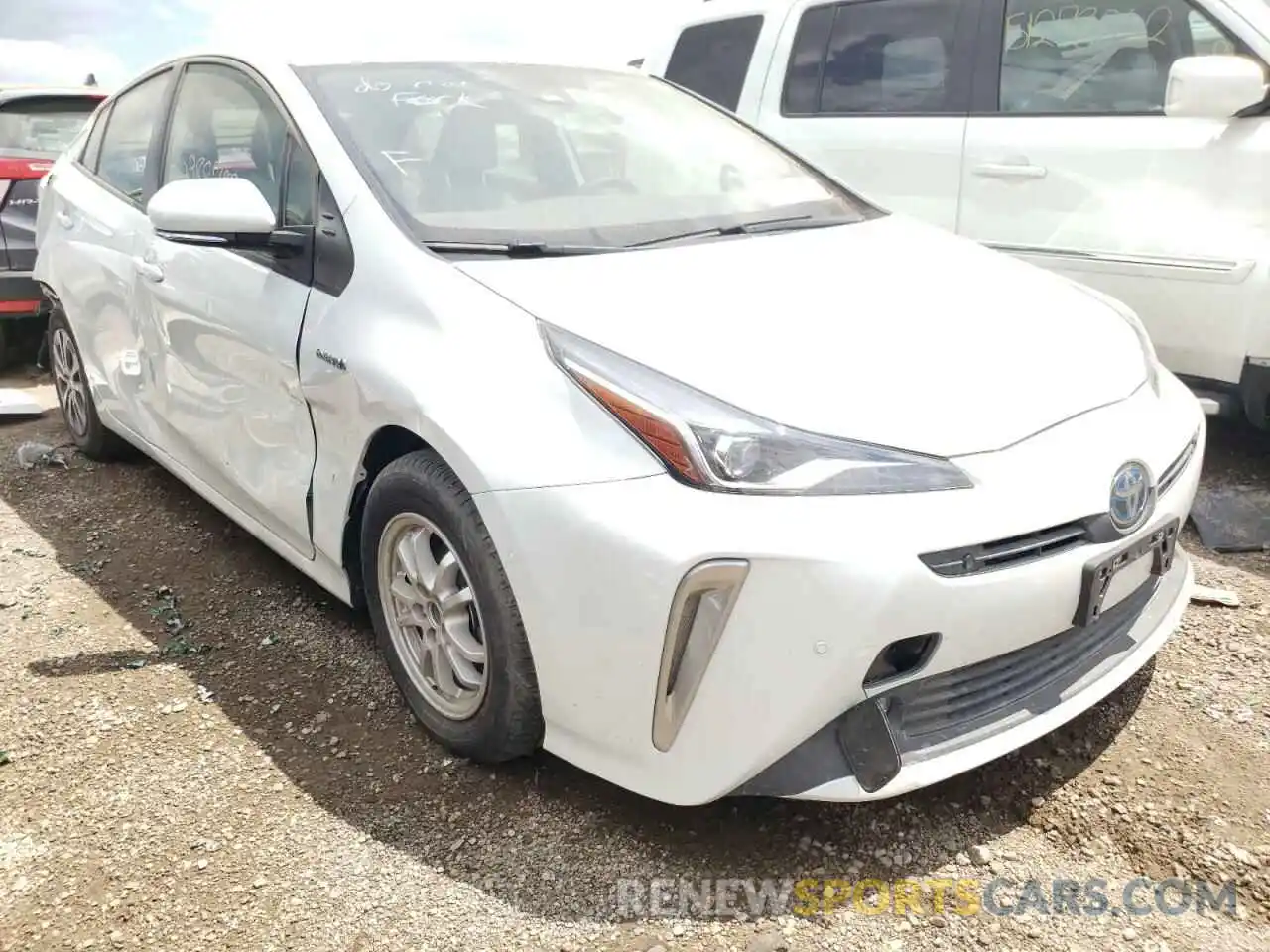 1 Photograph of a damaged car JTDL9MFUXM3026971 TOYOTA PRIUS 2021