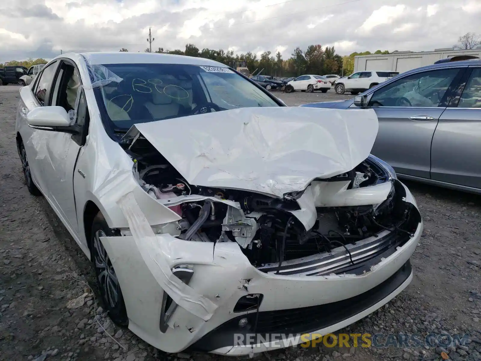 1 Photograph of a damaged car JTDL9MFUXM3030552 TOYOTA PRIUS 2021