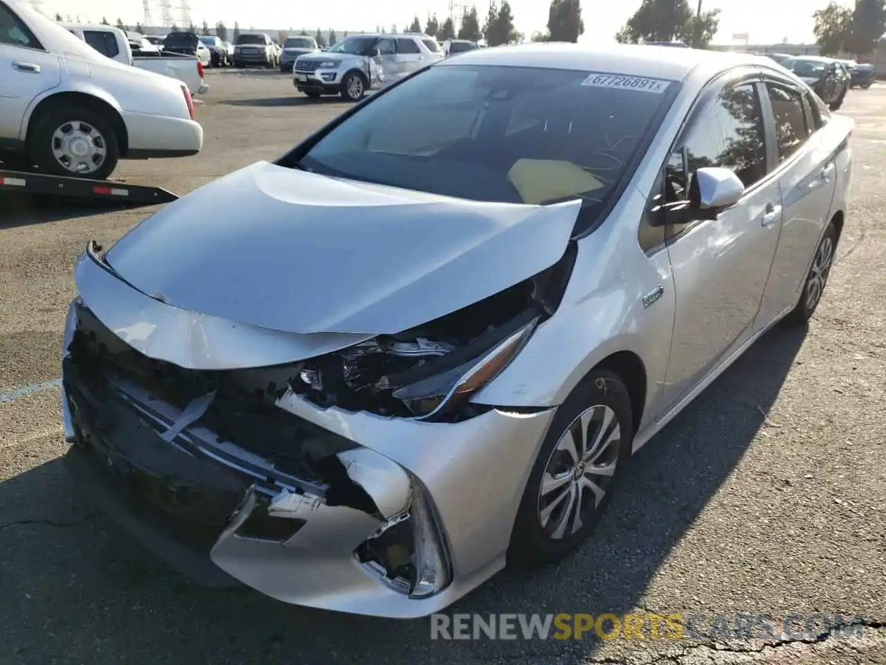 2 Photograph of a damaged car JTDKAMFP1N3199146 TOYOTA PRIUS 2022