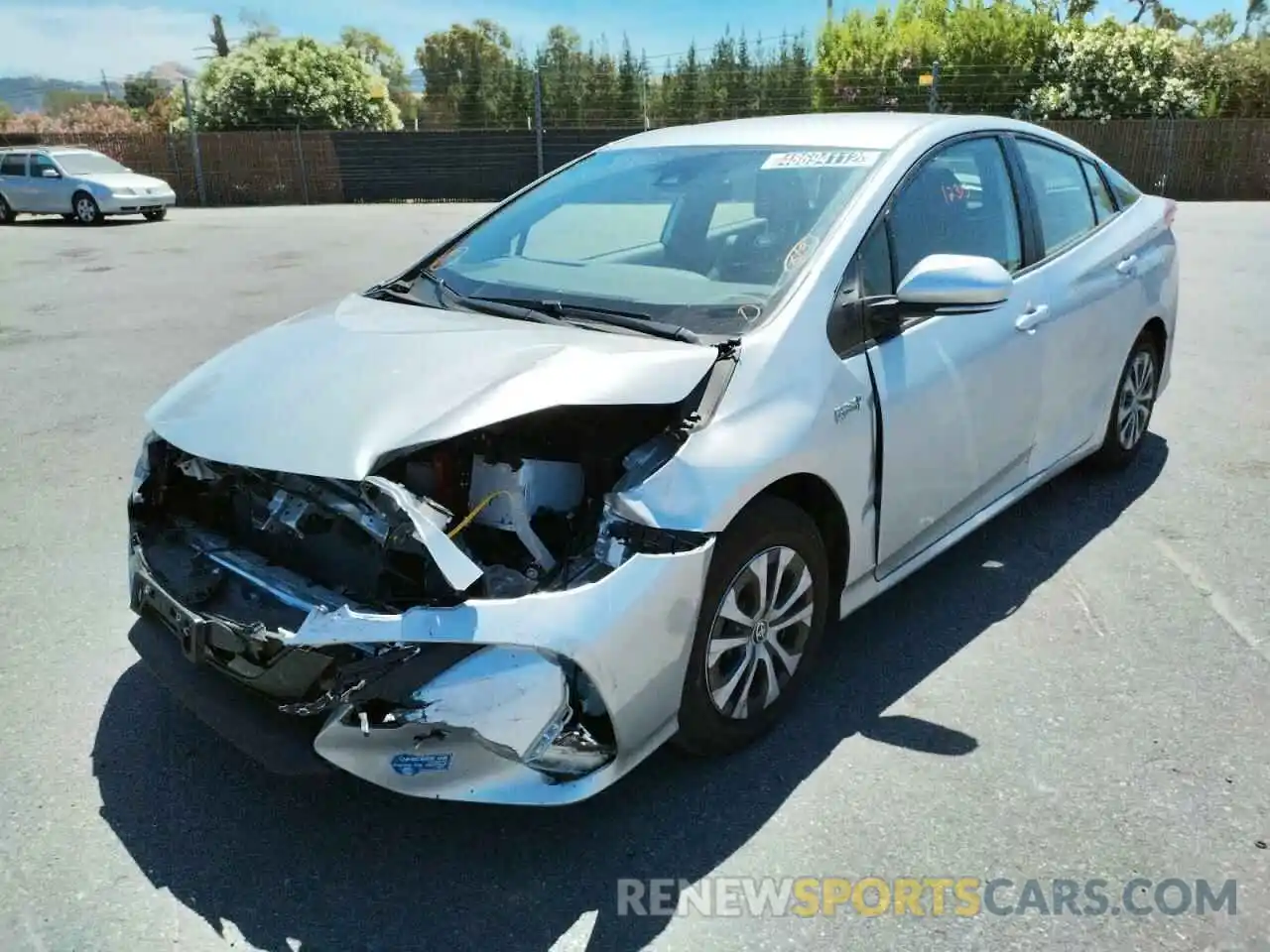 2 Photograph of a damaged car JTDKAMFP2N3197891 TOYOTA PRIUS 2022