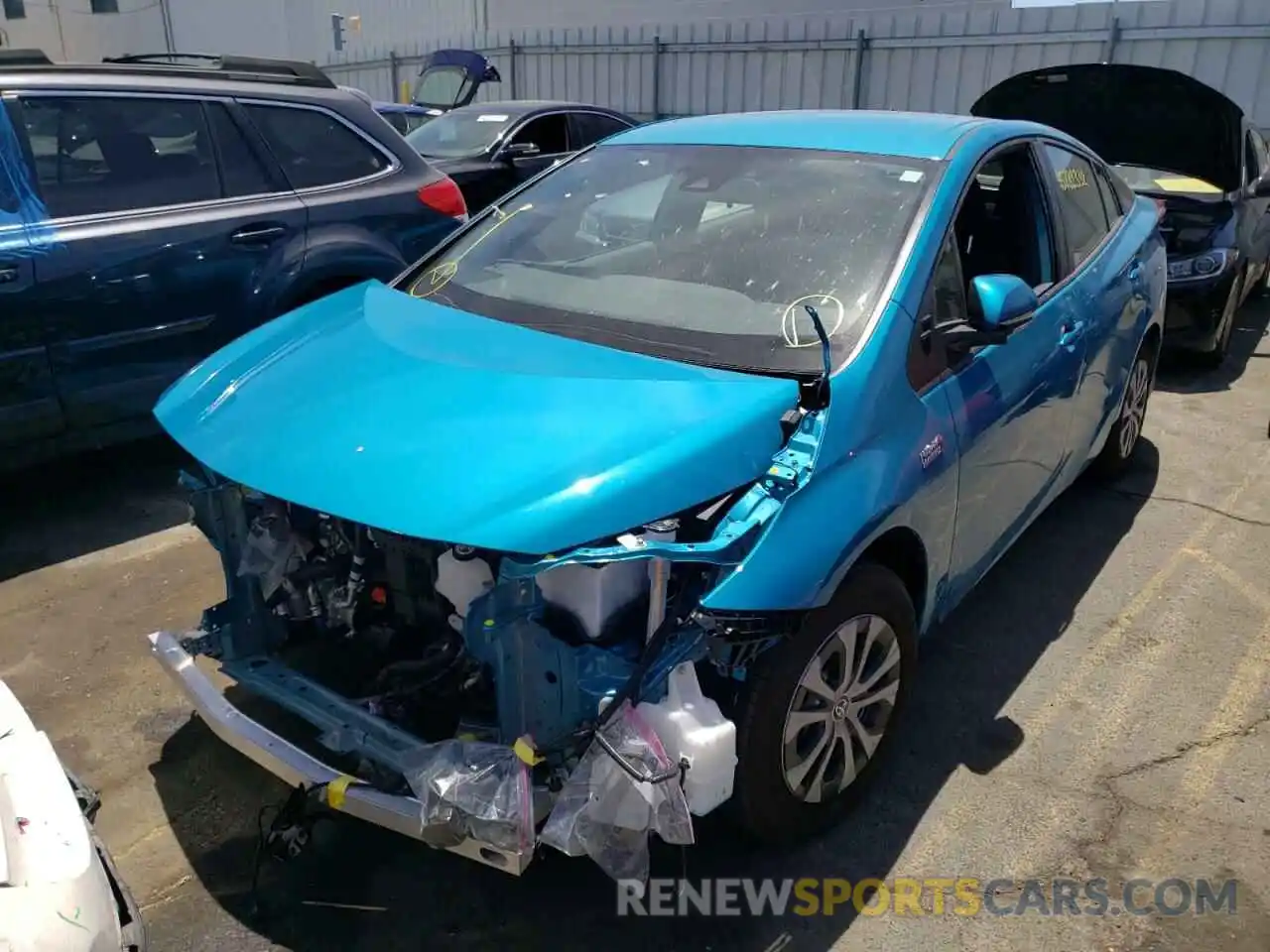 2 Photograph of a damaged car JTDKAMFP2N3212857 TOYOTA PRIUS 2022