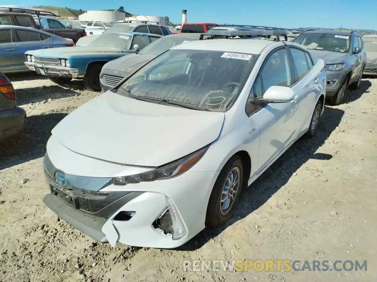 2 Photograph of a damaged car JTDKAMFP3N3203133 TOYOTA PRIUS 2022