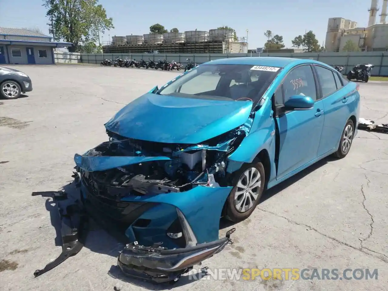 2 Photograph of a damaged car JTDKAMFP4N3197293 TOYOTA PRIUS 2022