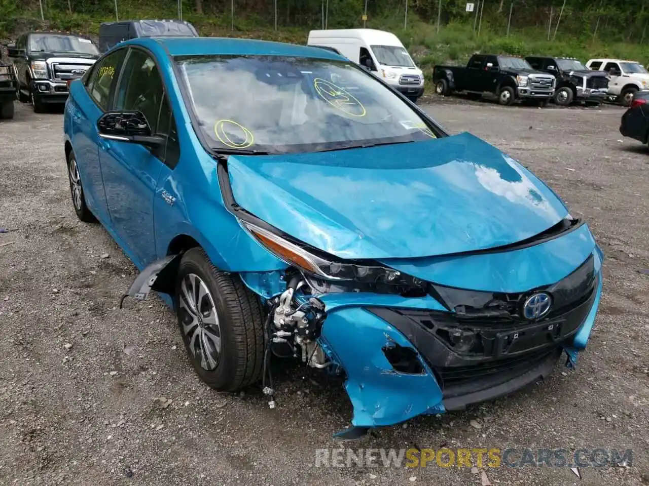 1 Photograph of a damaged car JTDKAMFP5N3207619 TOYOTA PRIUS 2022