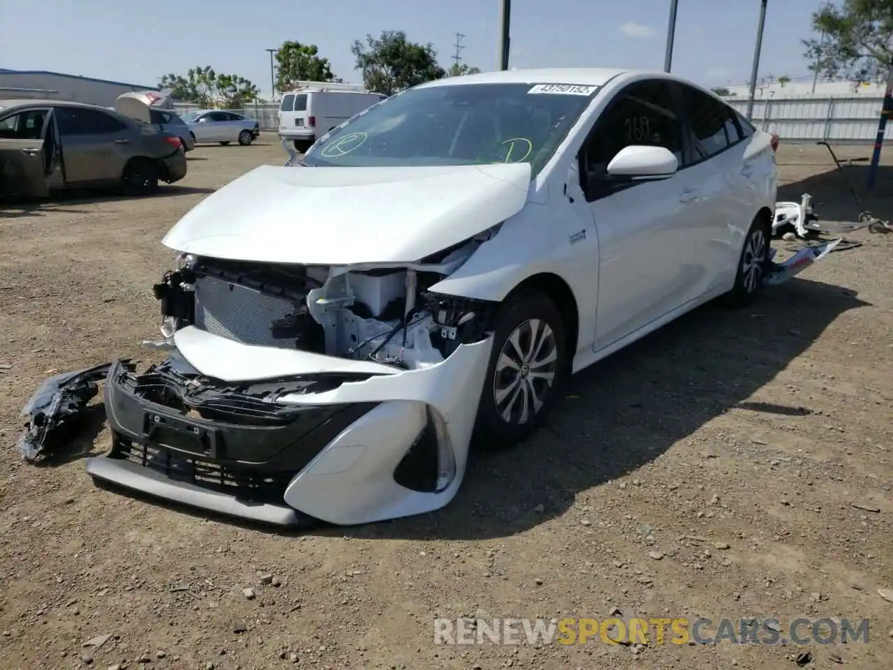 2 Photograph of a damaged car JTDKAMFP5N3210939 TOYOTA PRIUS 2022