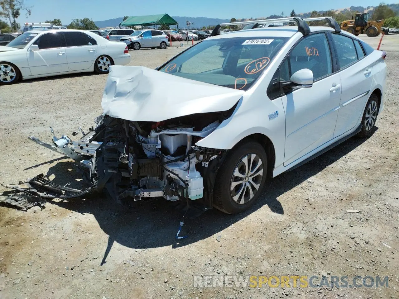 2 Photograph of a damaged car JTDKAMFP6N3200923 TOYOTA PRIUS 2022