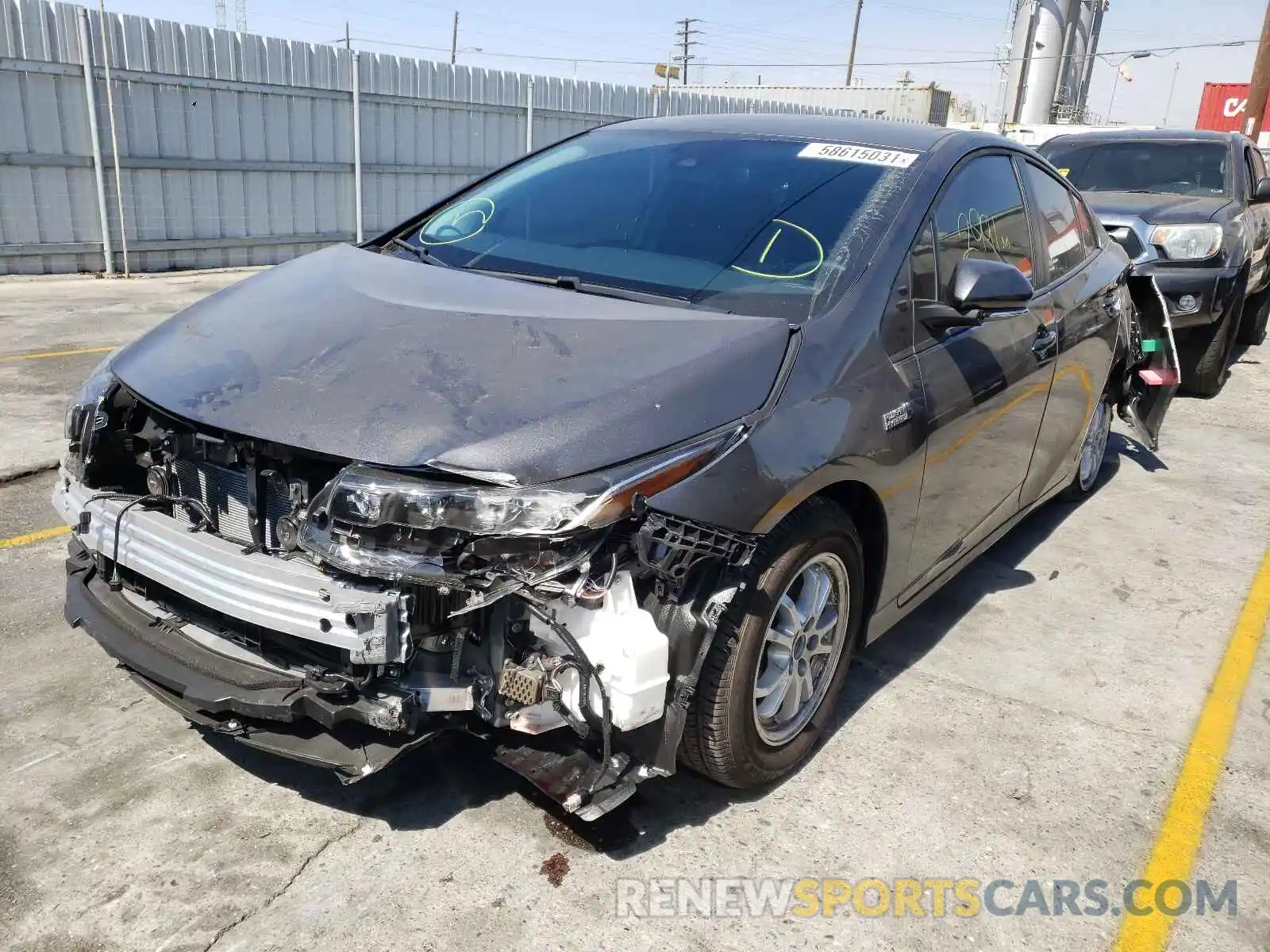 2 Photograph of a damaged car JTDKAMFP7N3199135 TOYOTA PRIUS 2022