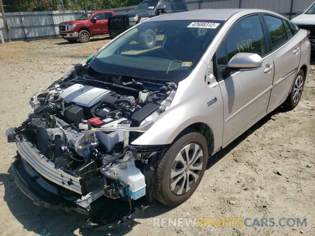 2 Photograph of a damaged car JTDKAMFP7N3203927 TOYOTA PRIUS 2022