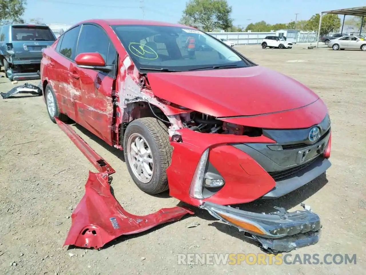 1 Photograph of a damaged car JTDKAMFP7N3205354 TOYOTA PRIUS 2022