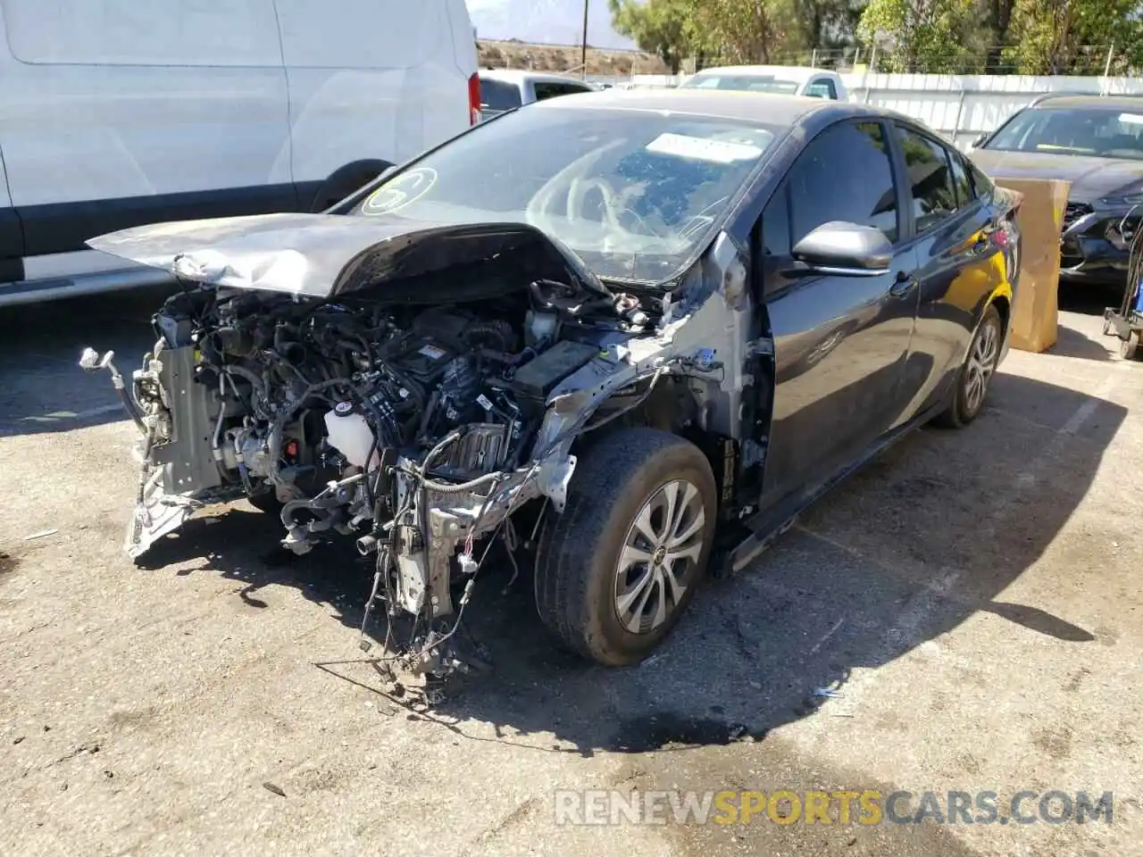 2 Photograph of a damaged car JTDKAMFP8N3210398 TOYOTA PRIUS 2022