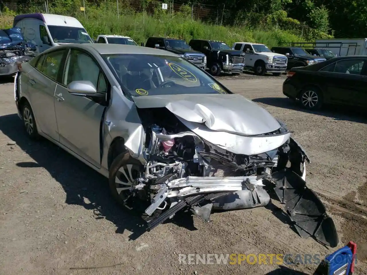 1 Photograph of a damaged car JTDKAMFP9N3207428 TOYOTA PRIUS 2022