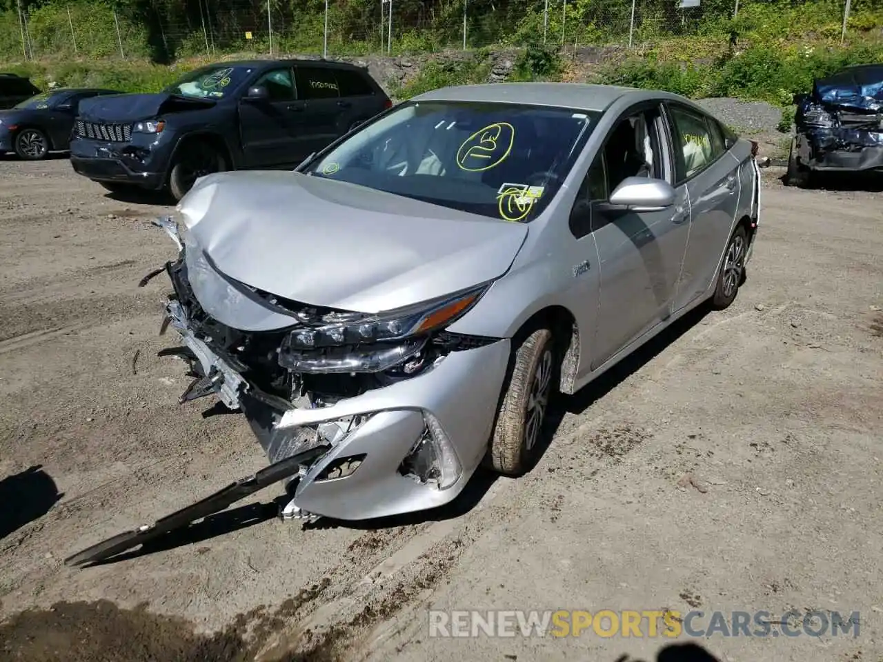 2 Photograph of a damaged car JTDKAMFP9N3207428 TOYOTA PRIUS 2022