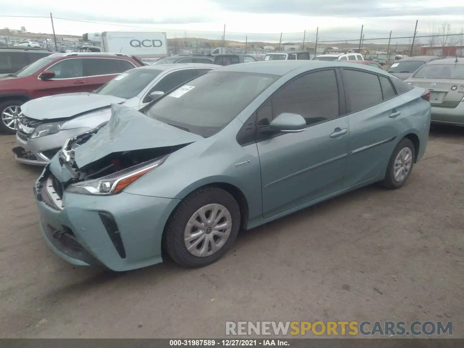 2 Фотография поврежденного автомобиля JTDKAMFU0N3153541 TOYOTA PRIUS 2022