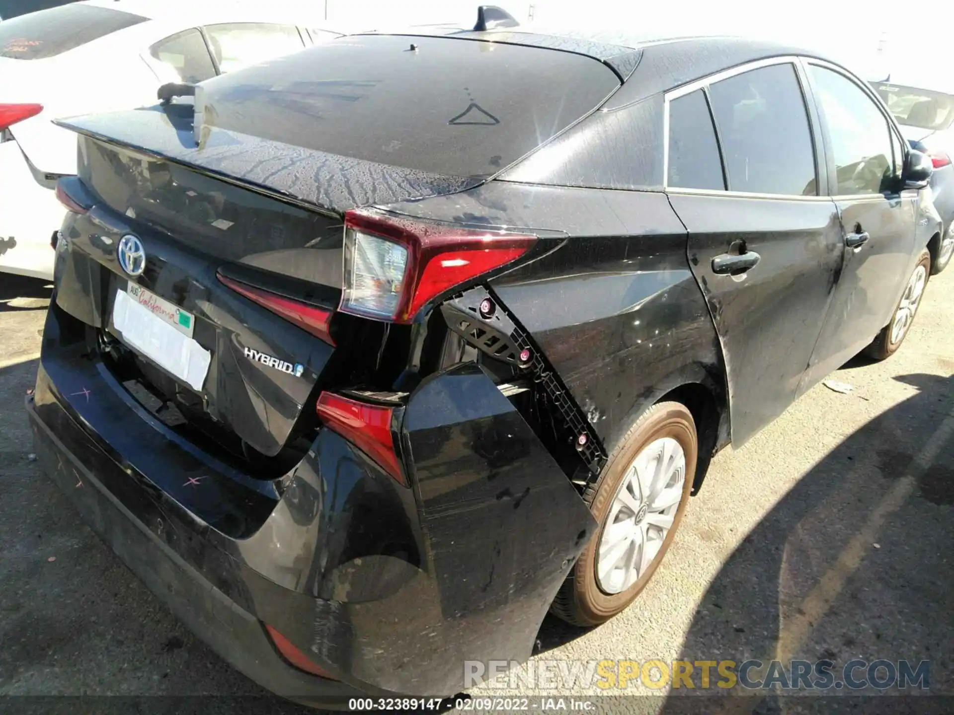 4 Фотография поврежденного автомобиля JTDKAMFU0N3153880 TOYOTA PRIUS 2022