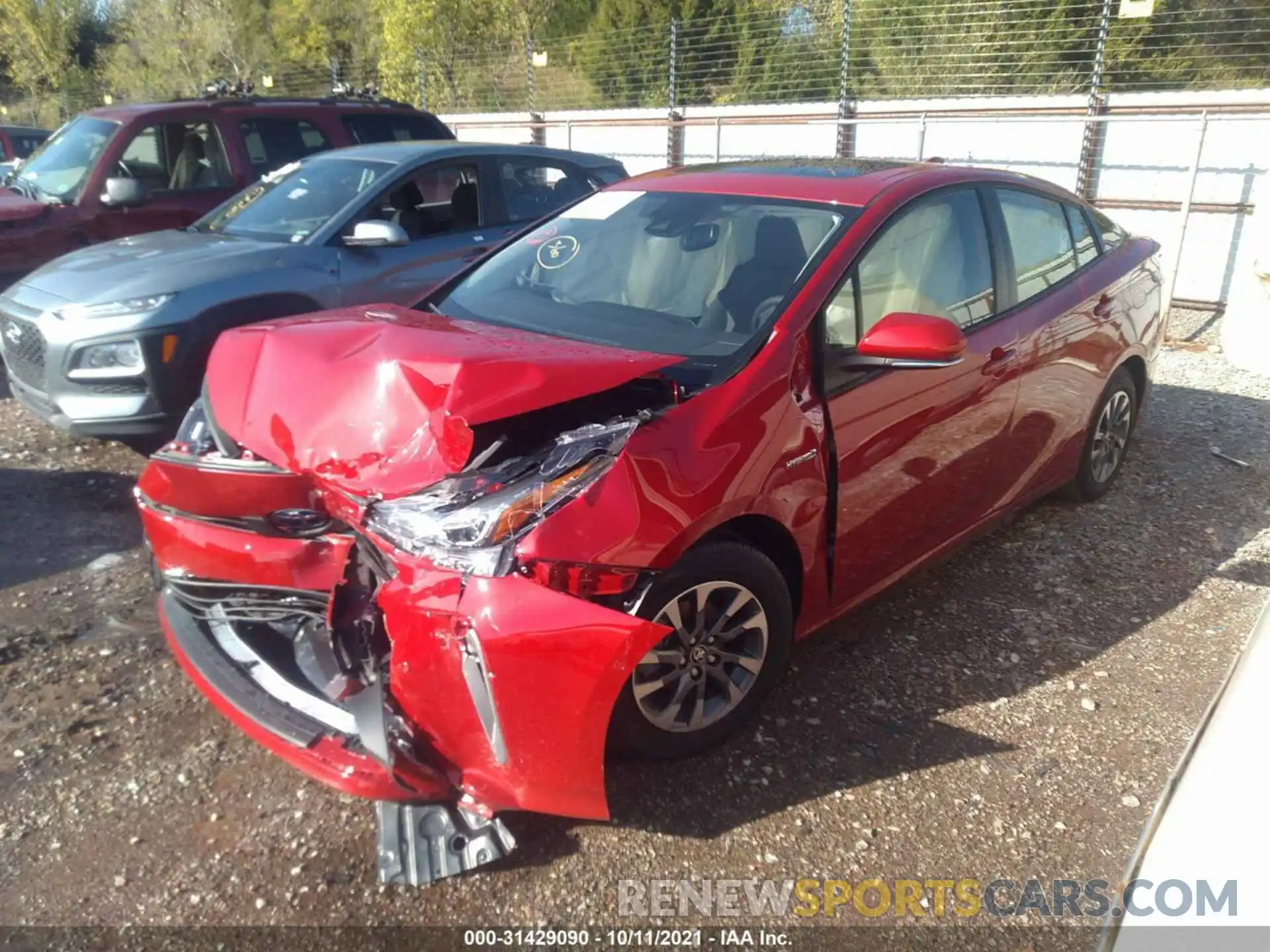 2 Фотография поврежденного автомобиля JTDKAMFU0N3153961 TOYOTA PRIUS 2022