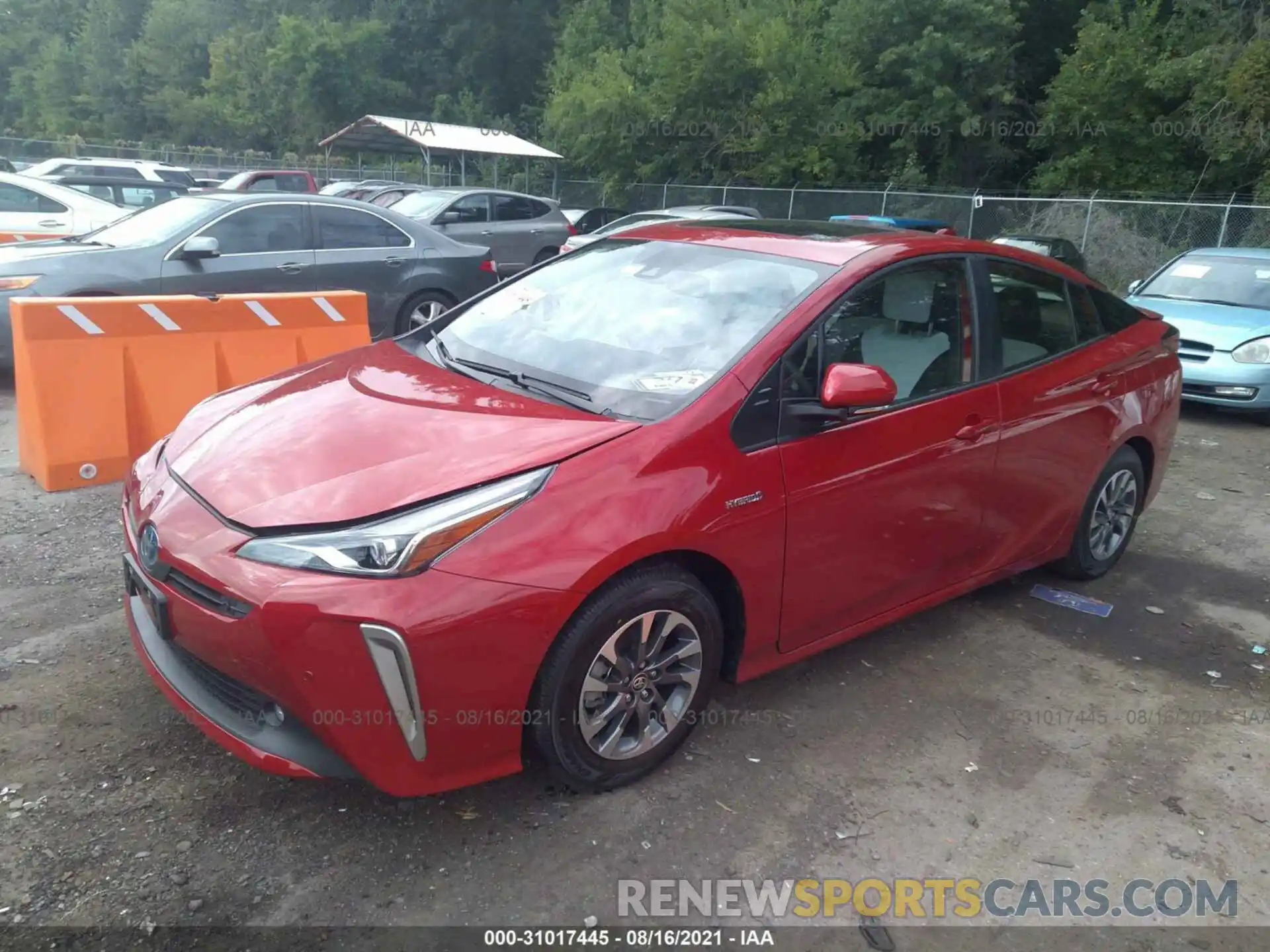 2 Фотография поврежденного автомобиля JTDKAMFU0N3153975 TOYOTA PRIUS 2022