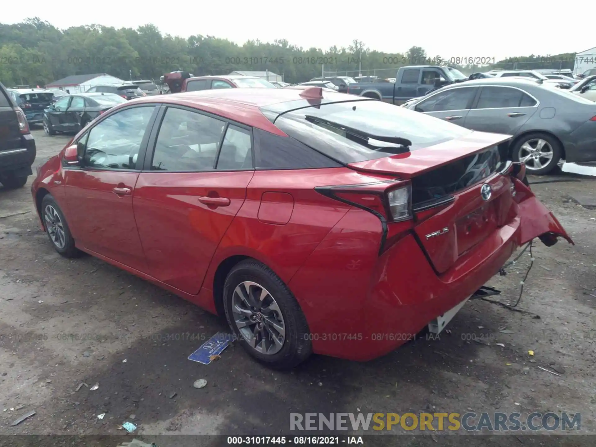 3 Фотография поврежденного автомобиля JTDKAMFU0N3153975 TOYOTA PRIUS 2022