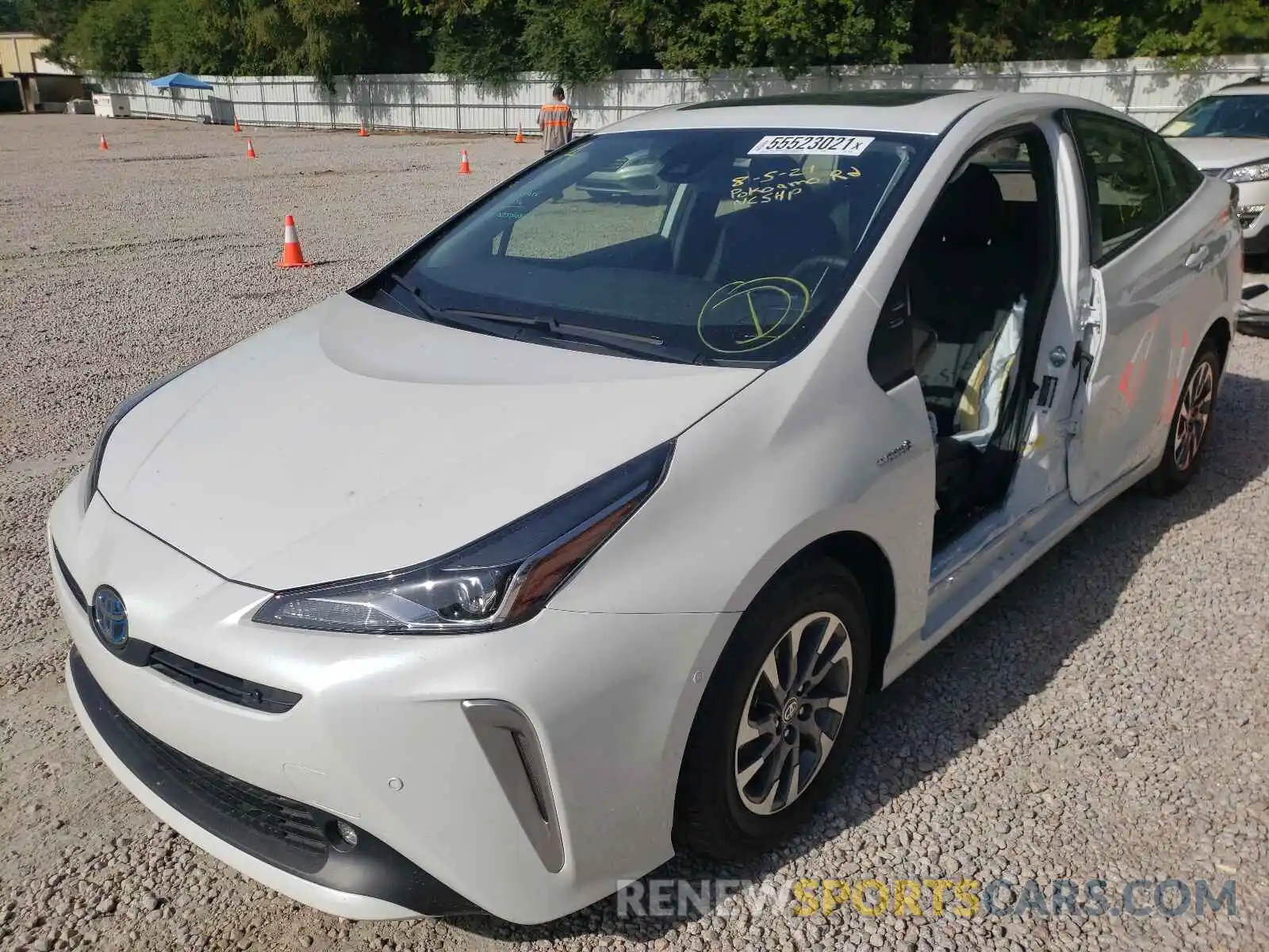 2 Фотография поврежденного автомобиля JTDKAMFU0N3155984 TOYOTA PRIUS 2022