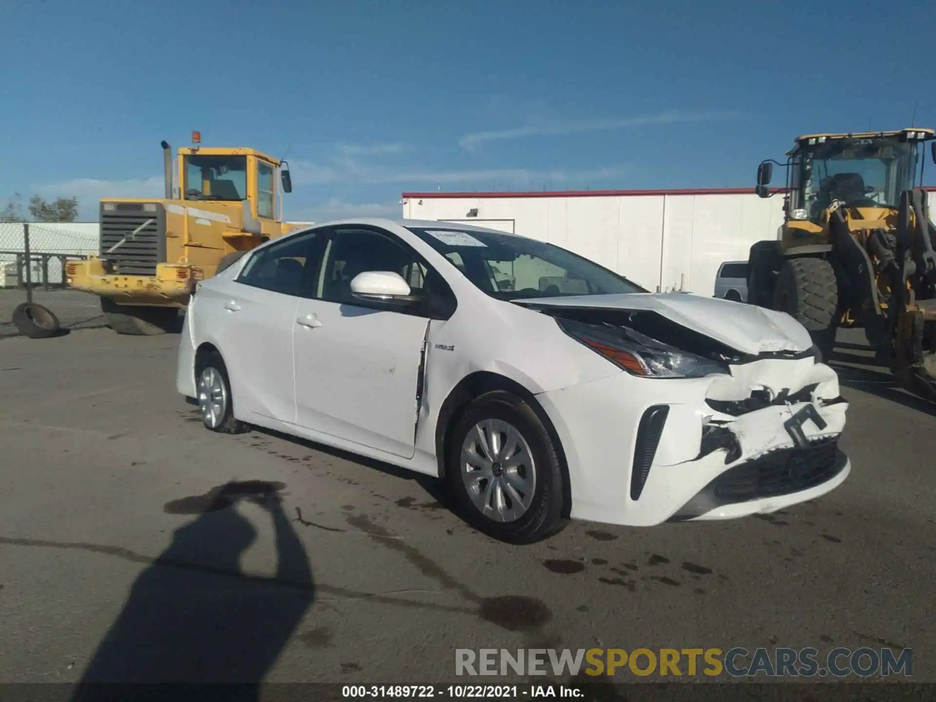 1 Photograph of a damaged car JTDKAMFU0N3157265 TOYOTA PRIUS 2022