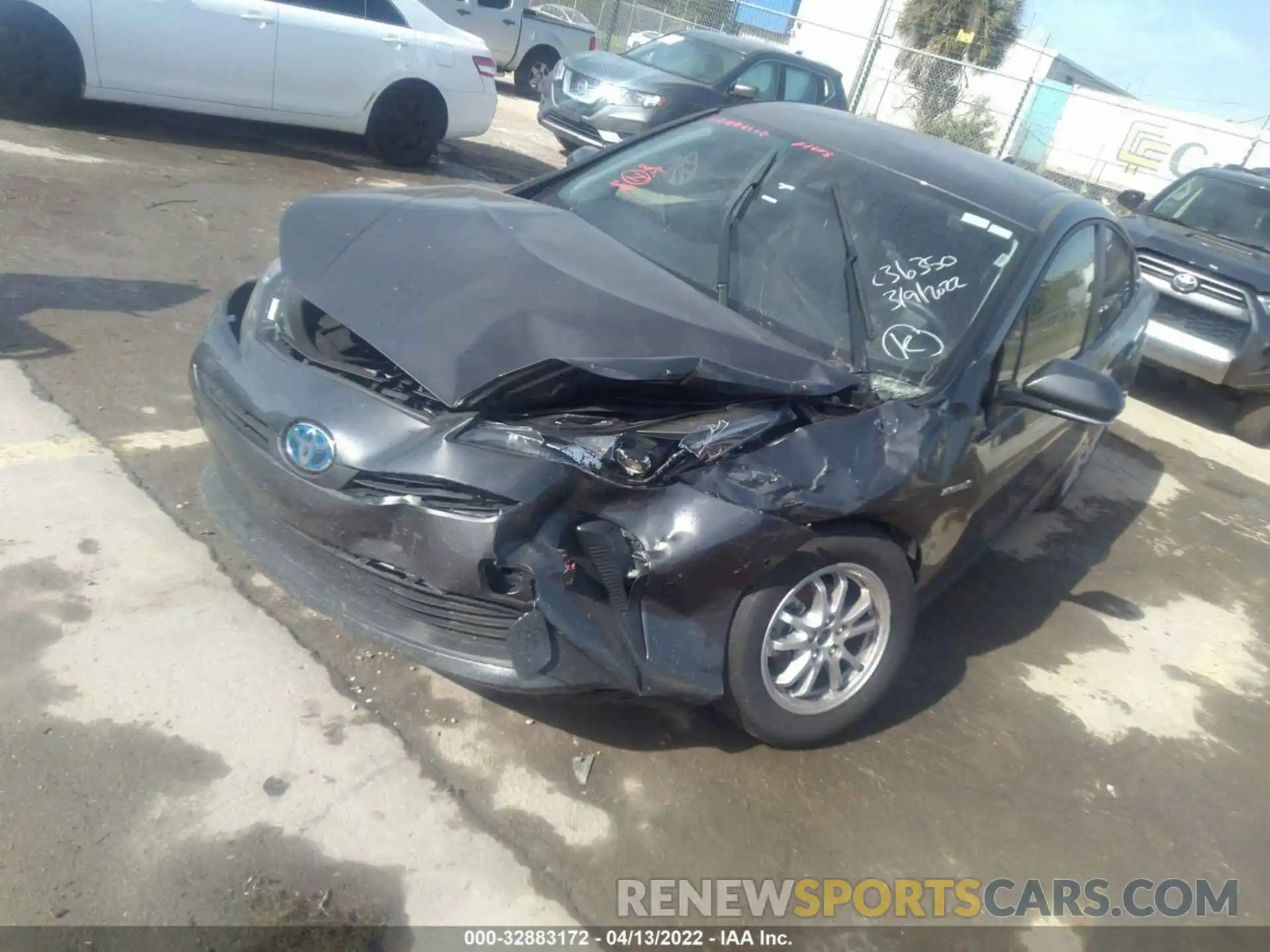 2 Photograph of a damaged car JTDKAMFU0N3160165 TOYOTA PRIUS 2022